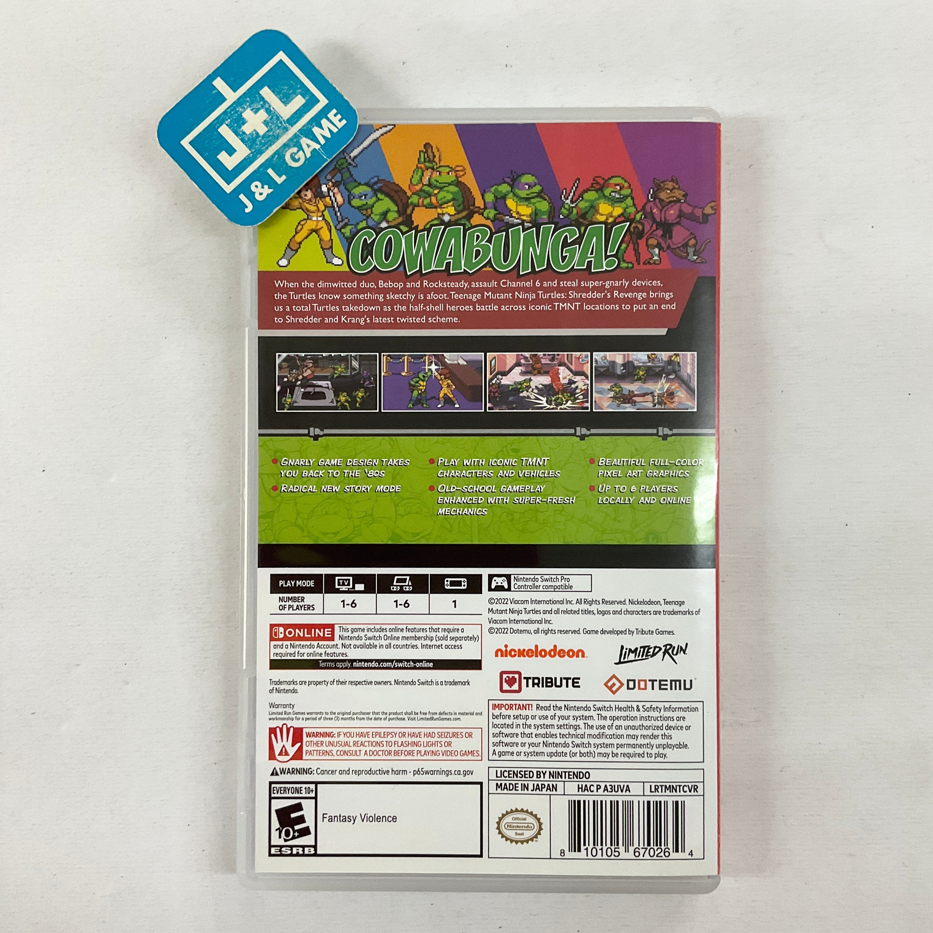 Teenage Mutant Ninja Turtles: Shredder's Revenge - (NSW) Nintendo Switch [Pre-Owned] Video Games Merge Games   