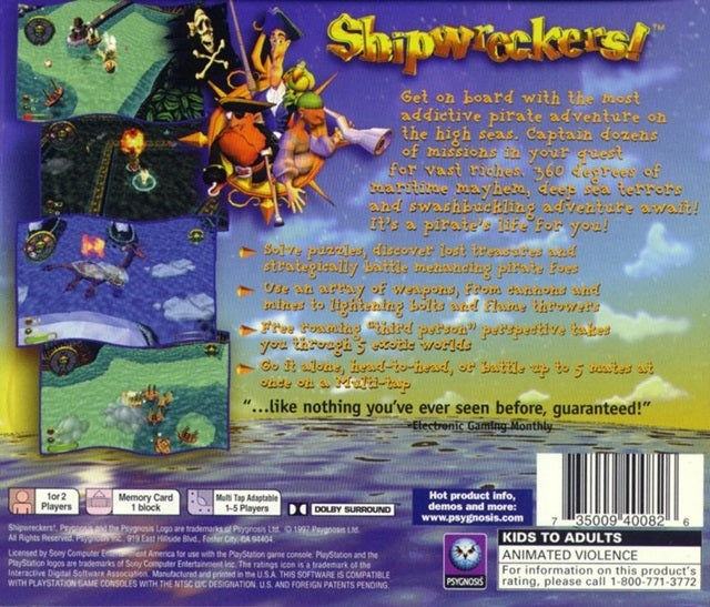 Shipwreckers - (PS1) PlayStation 1 [Pre-Owned] Video Games Psygnosis   