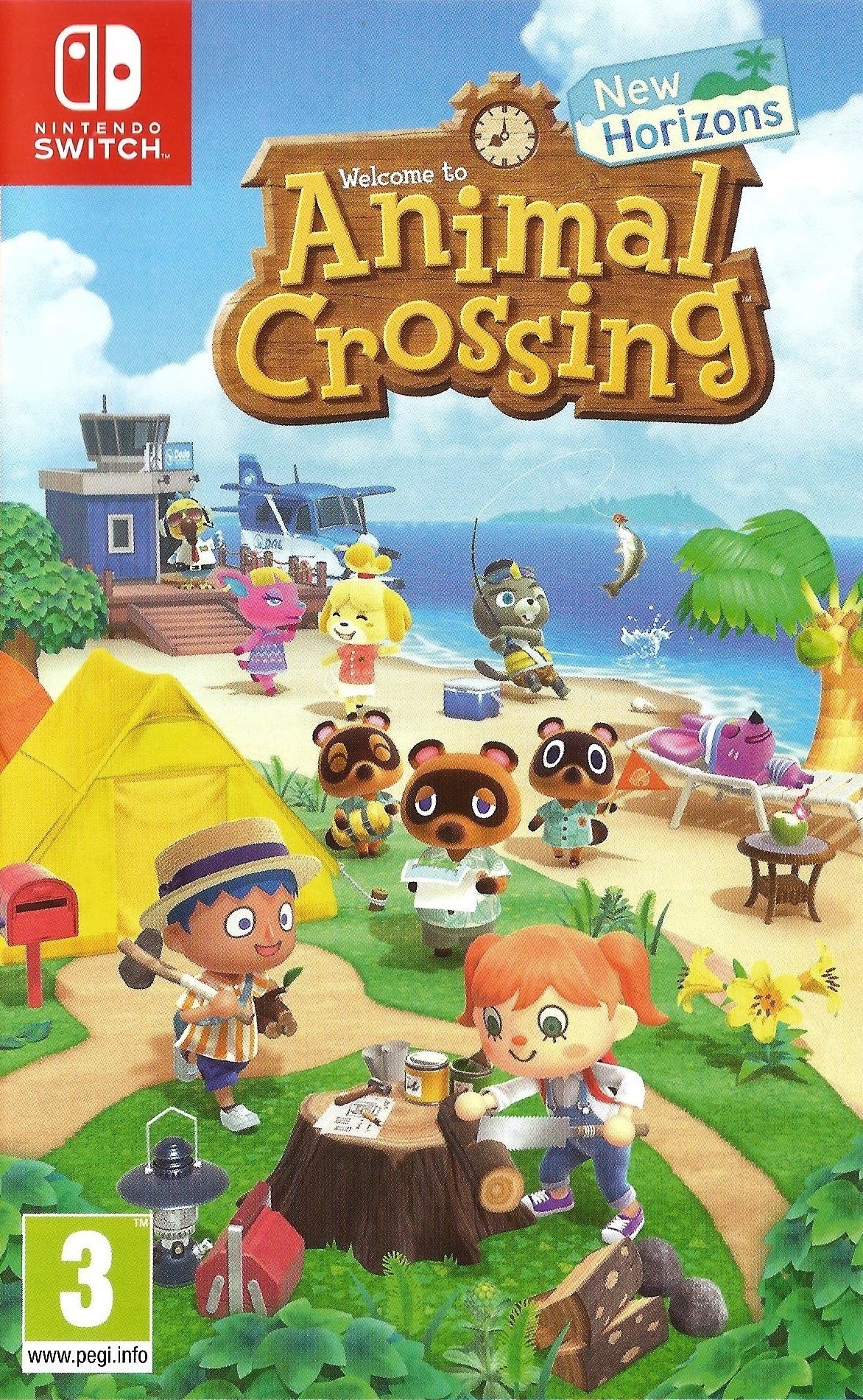 Animal Crossing: New Horizons - (NSW) Nintendo Switch [Pre-Owned] (European Import) Video Games Nintendo   