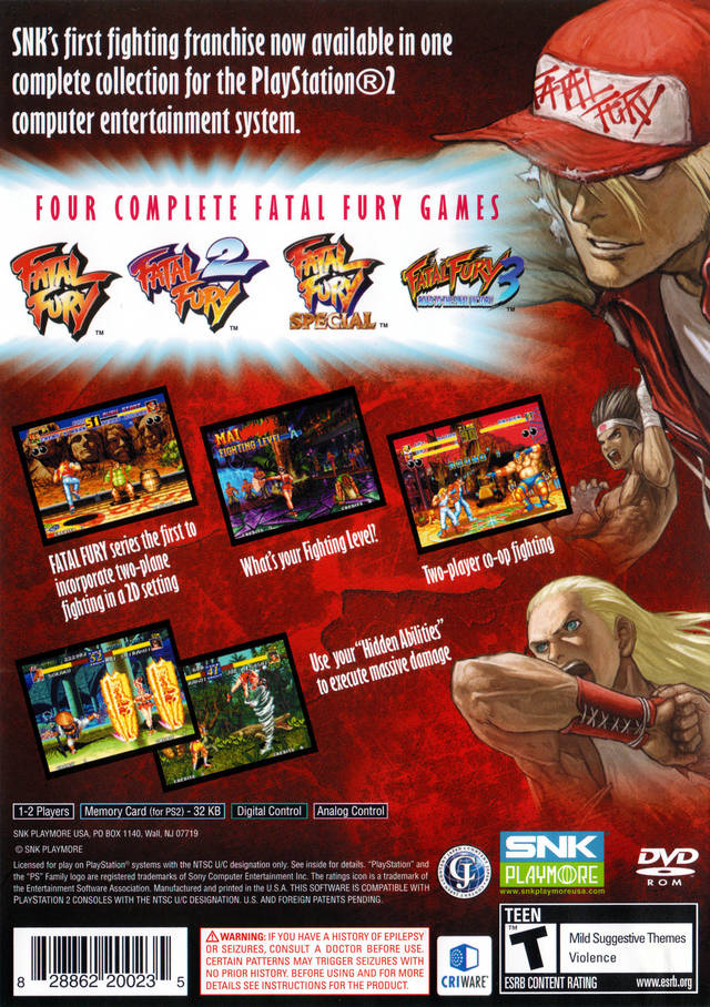 Fatal Fury: Battle Archives Volume 1 - (PS2) PlayStation 2 [Pre-Owned] Video Games SNK Playmore   