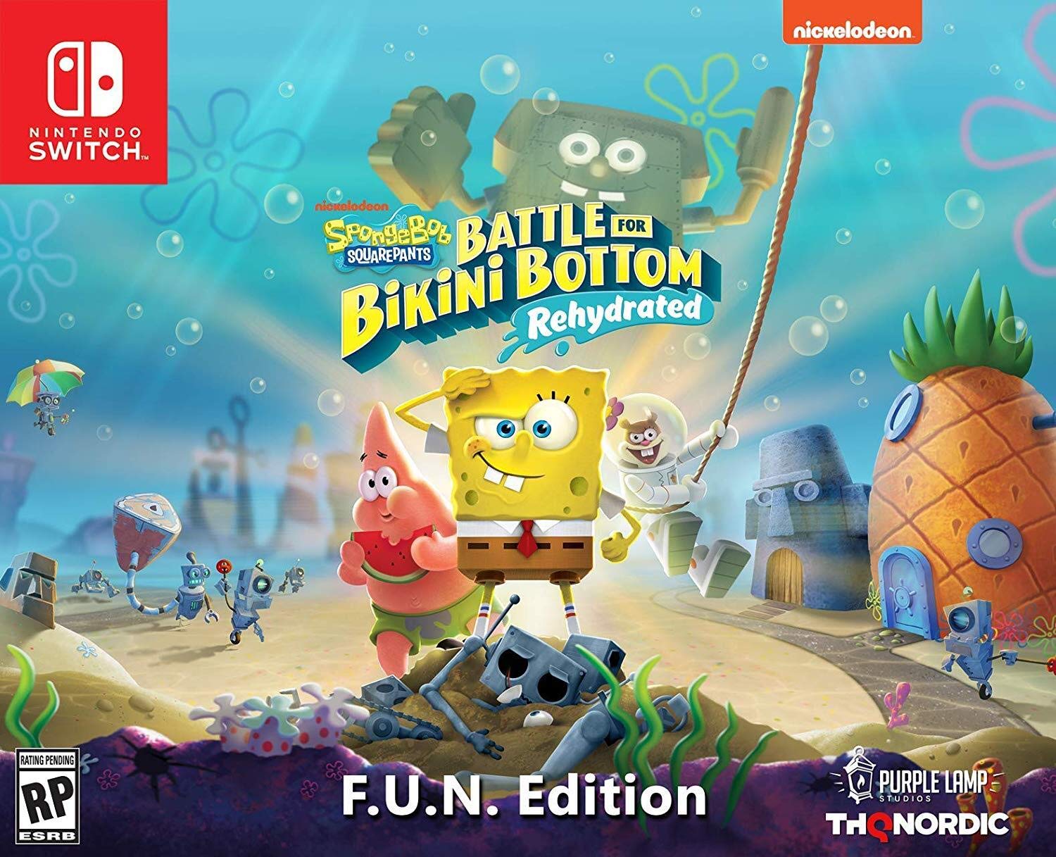 Spongebob Squarepants: Battle for Bikini Bottom - Rehydrated - F.U.N. Edition - (NSW) Nintendo Switch Video Games THQ Nordic   