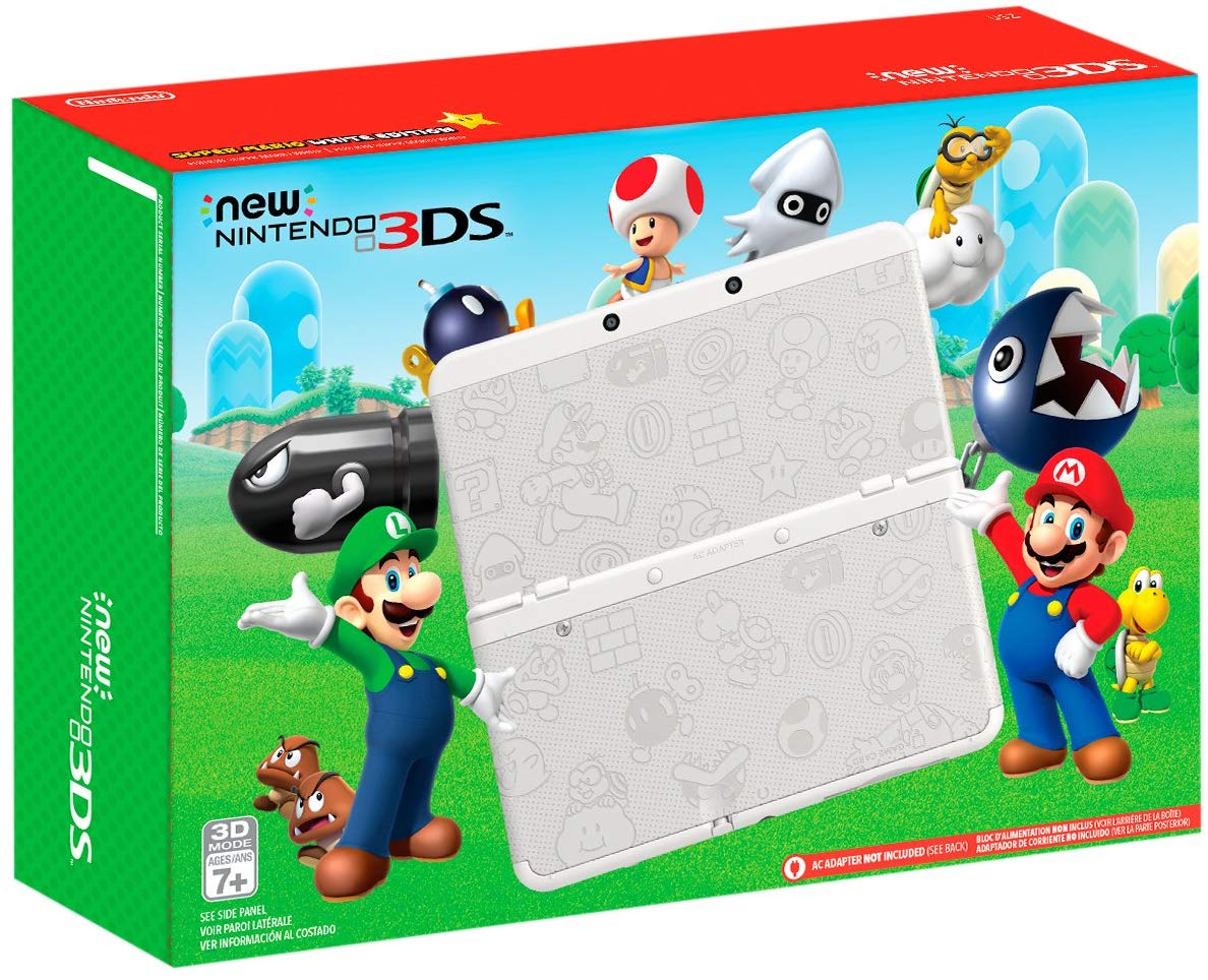 Nintendo New 3DS Console (Mario White) - Nintendo 3DS [Pre-Owned] Consoles Nintendo   