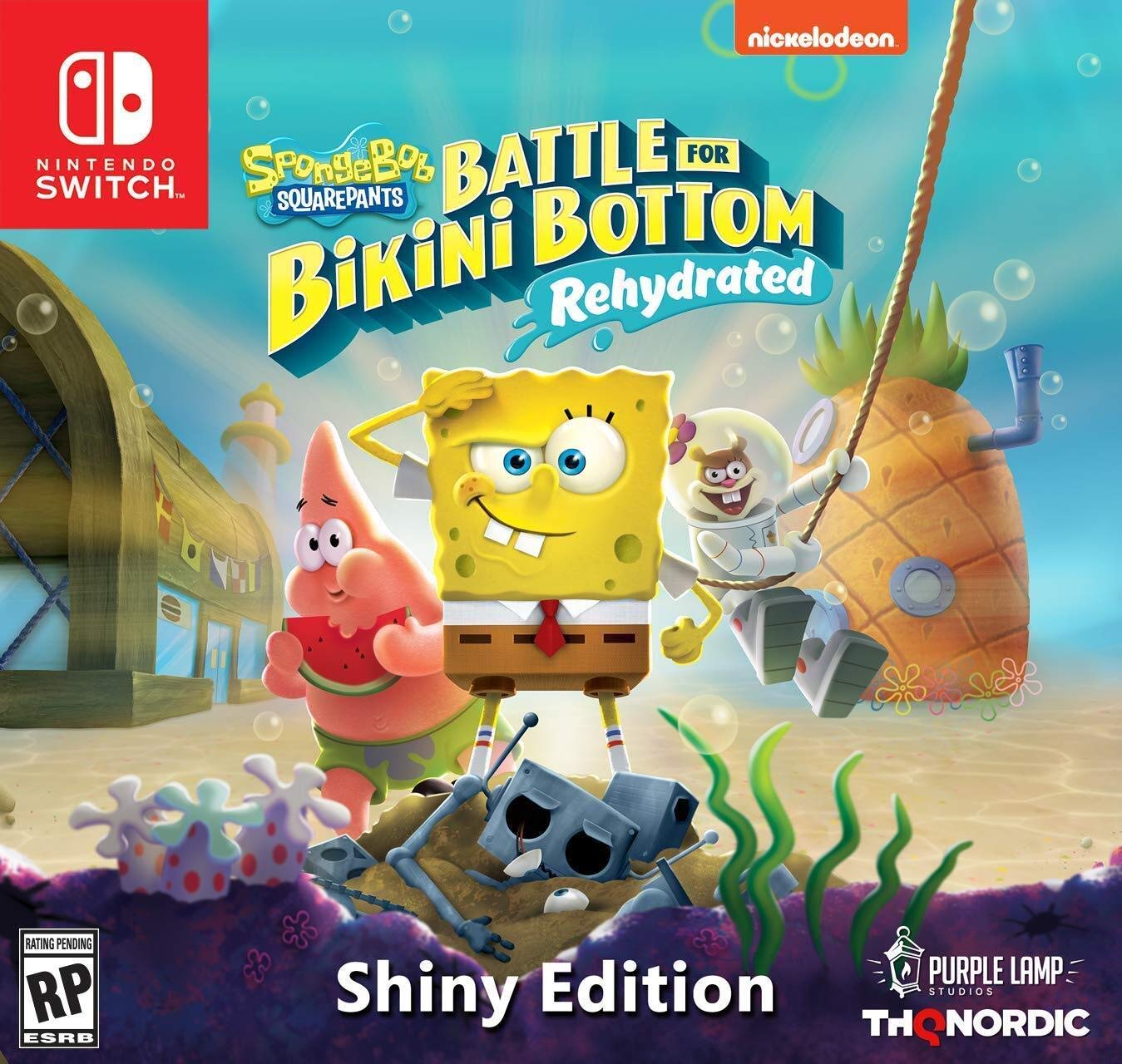 Spongebob Squarepants: Battle for Bikini Bottom Rehydrated (Shiny Edition) - (NSW) Nintendo Switch Video Games THQ Nordic   