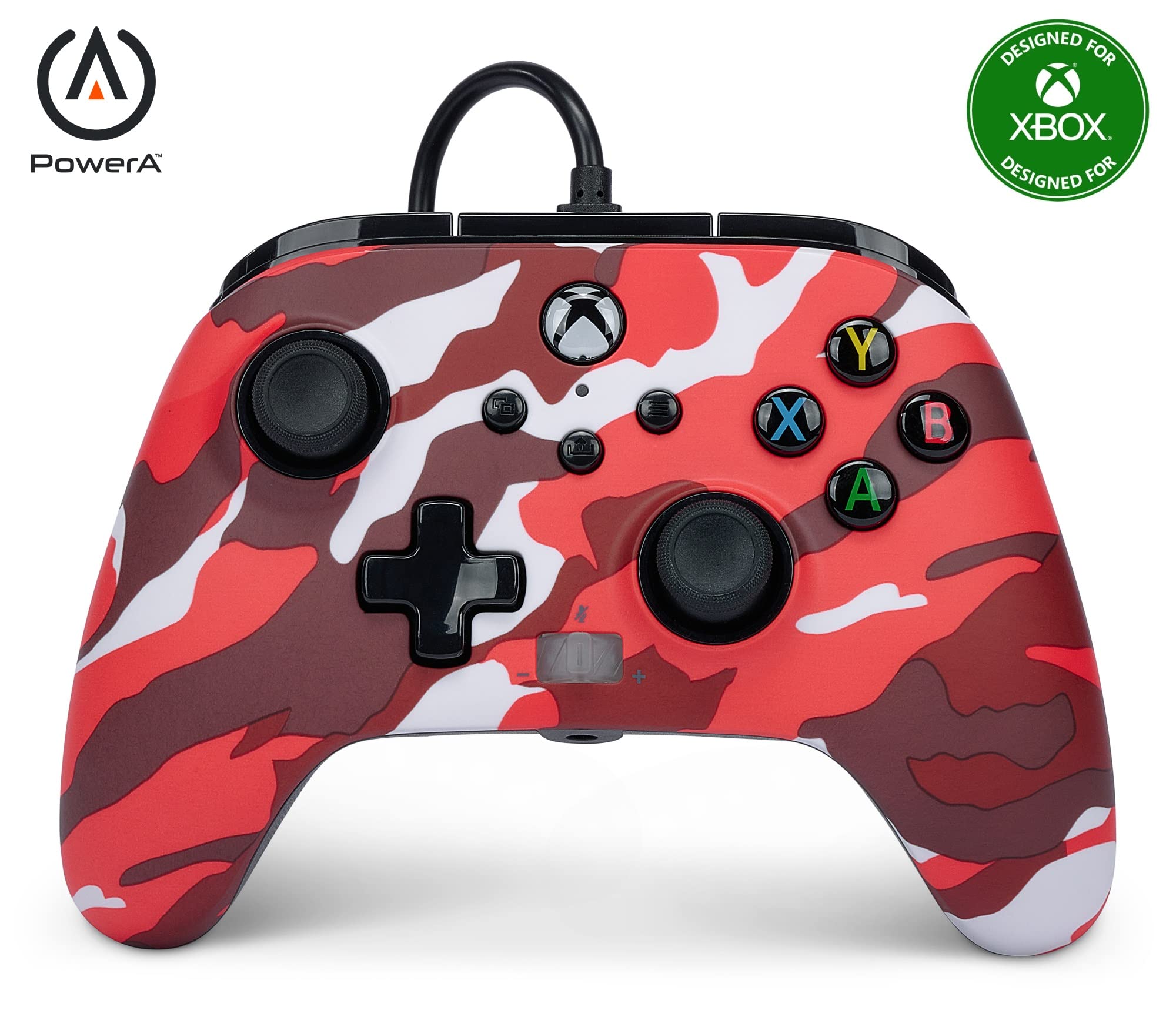 PowerA Enhanced Wired Controller (Red Camo) - (XSX) Xbox Series X Video Games PowerA   