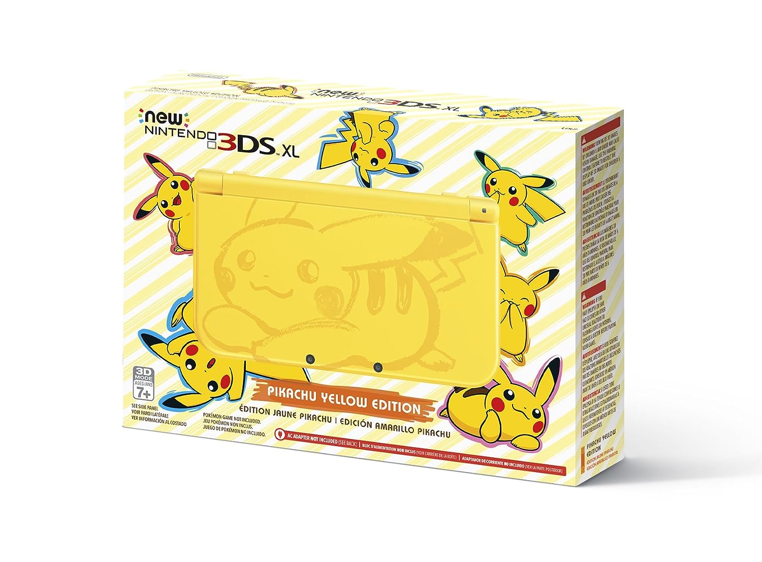 Nintendo New 3DS XL Console (Pikachu Yellow Edition) - Nintendo 3DS Consoles Nintendo   