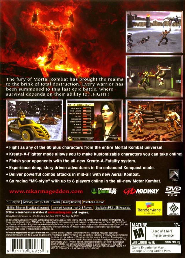 Mortal Kombat: Armageddon (Greatest Hits) - (PS2) PlayStation 2 Video Games Midway   