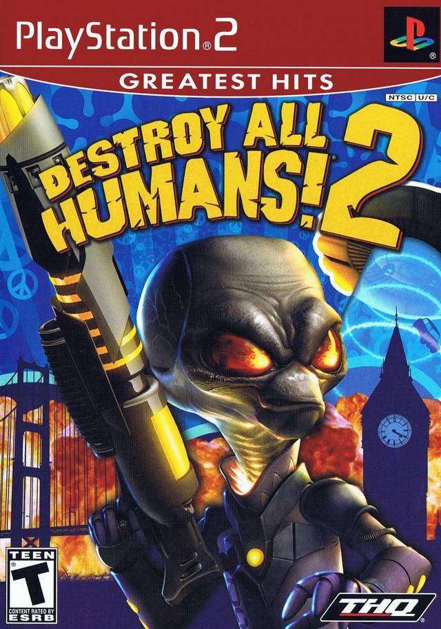 Destroy All Humans! 2 (Greatest Hits) - (PS2) PlayStation 2 [Pre-Owned] Video Games THQ   