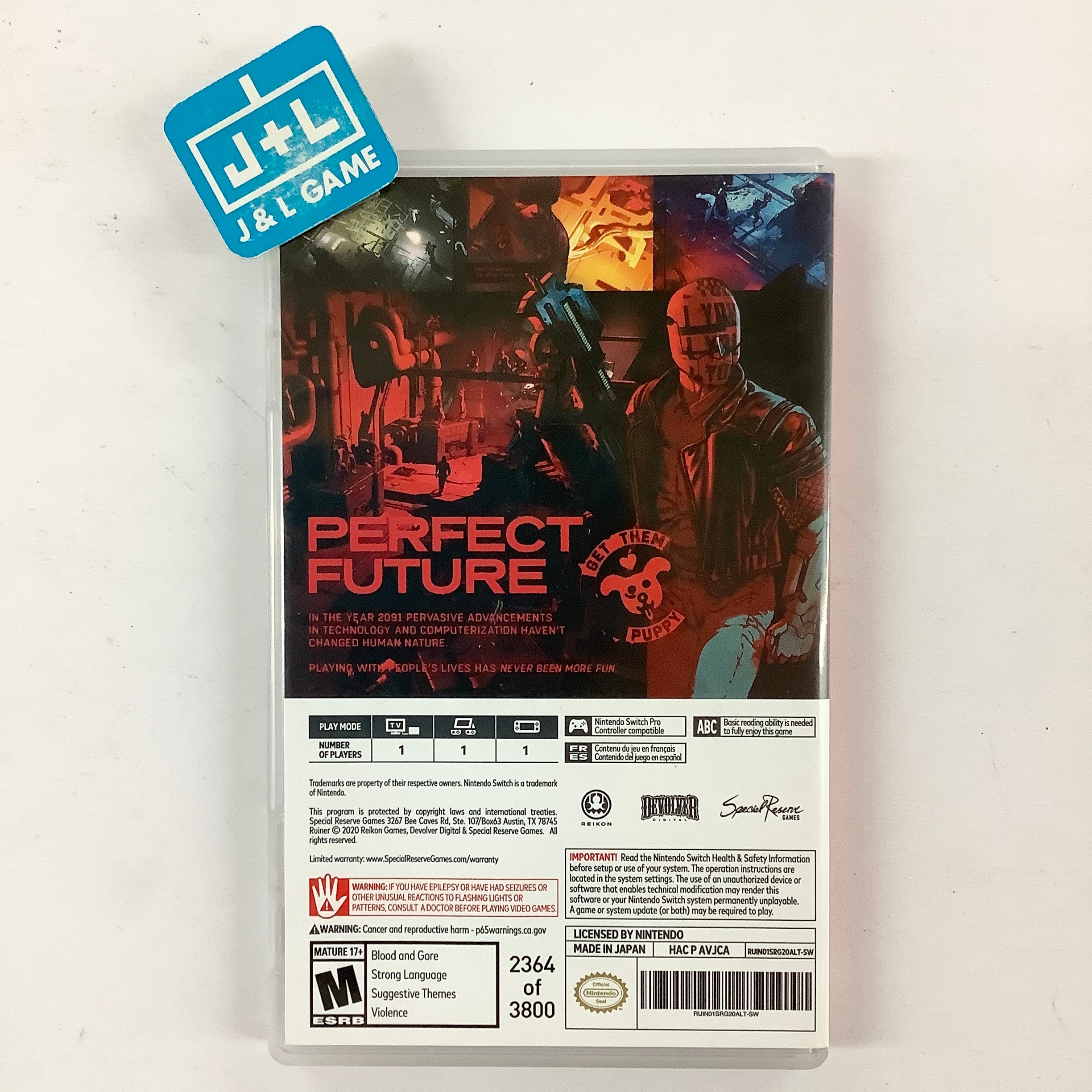 Ruiner - (NSW) Nintendo Switch [Pre-Owned] Video Games Special Reserve Games   