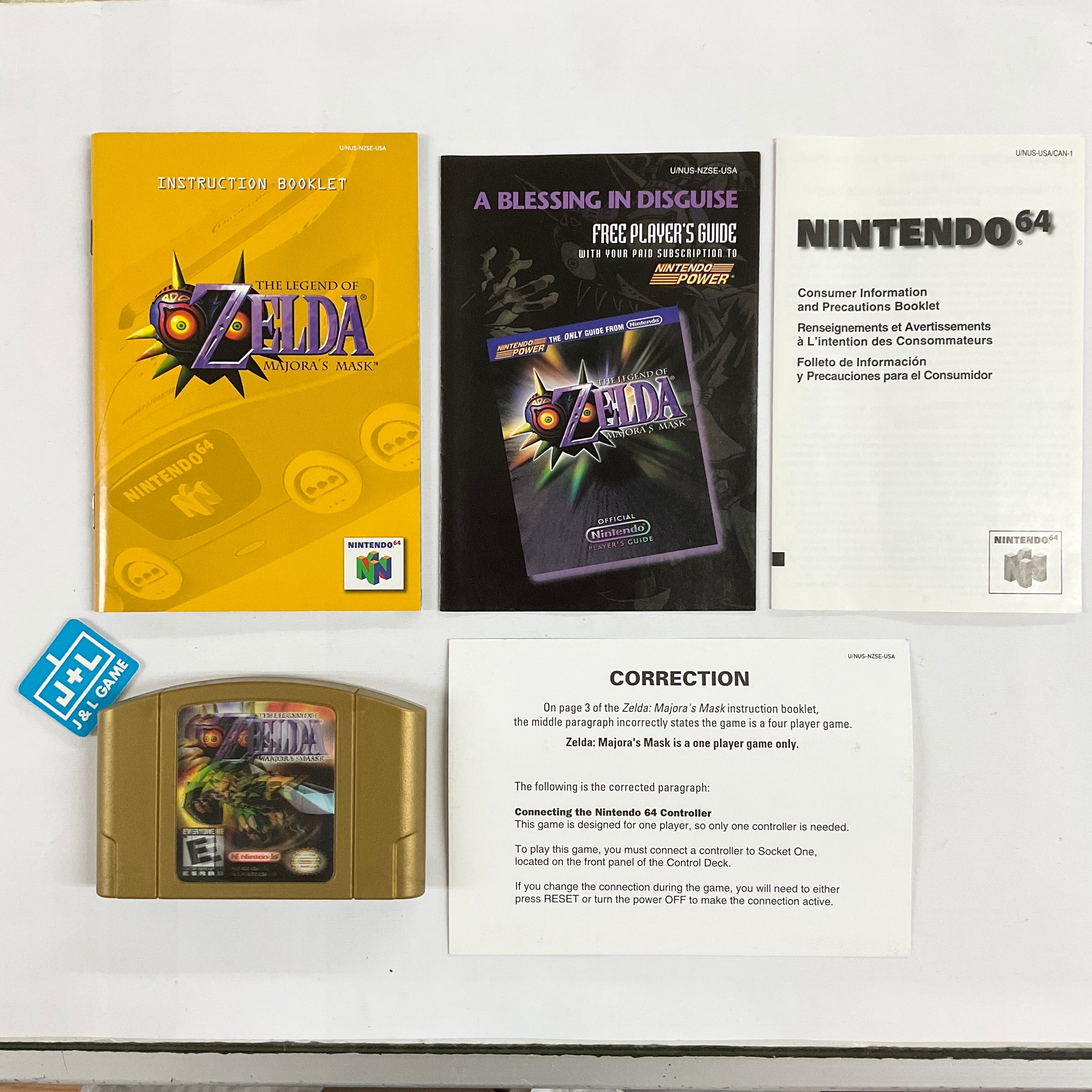 The Legend of Zelda: Majora's Mask Collector's Edition (Hologram 3D Label) - (N64) Nintendo 64 [Pre-Owned] Video Games Nintendo   