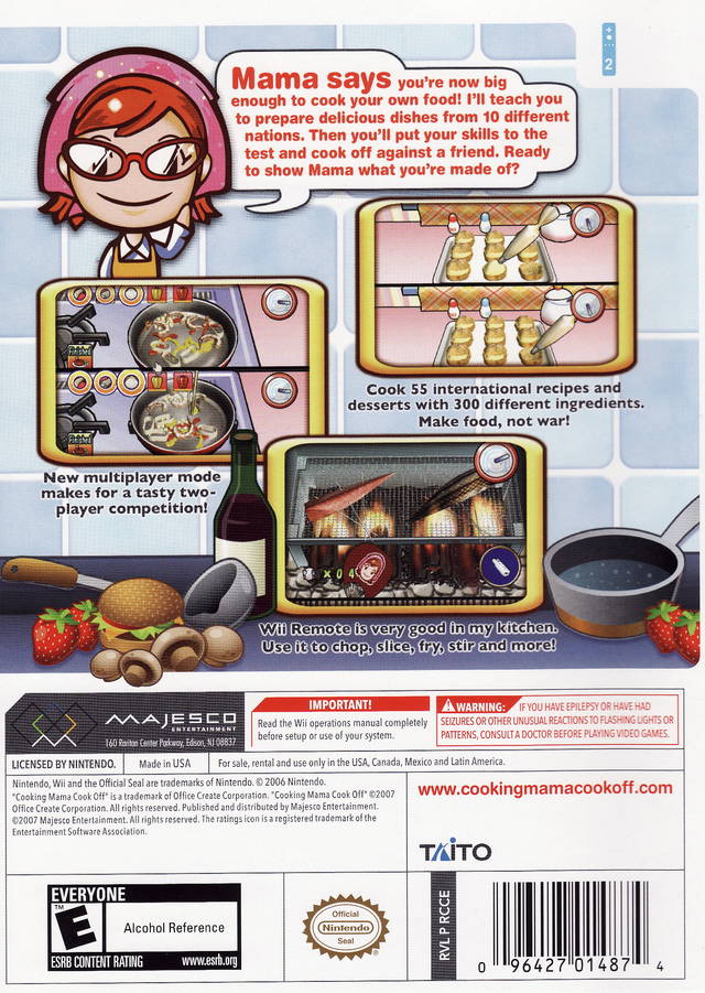 Cooking Mama: Cook Off - Nintendo Wii [Pre-Owned] Video Games Majesco   