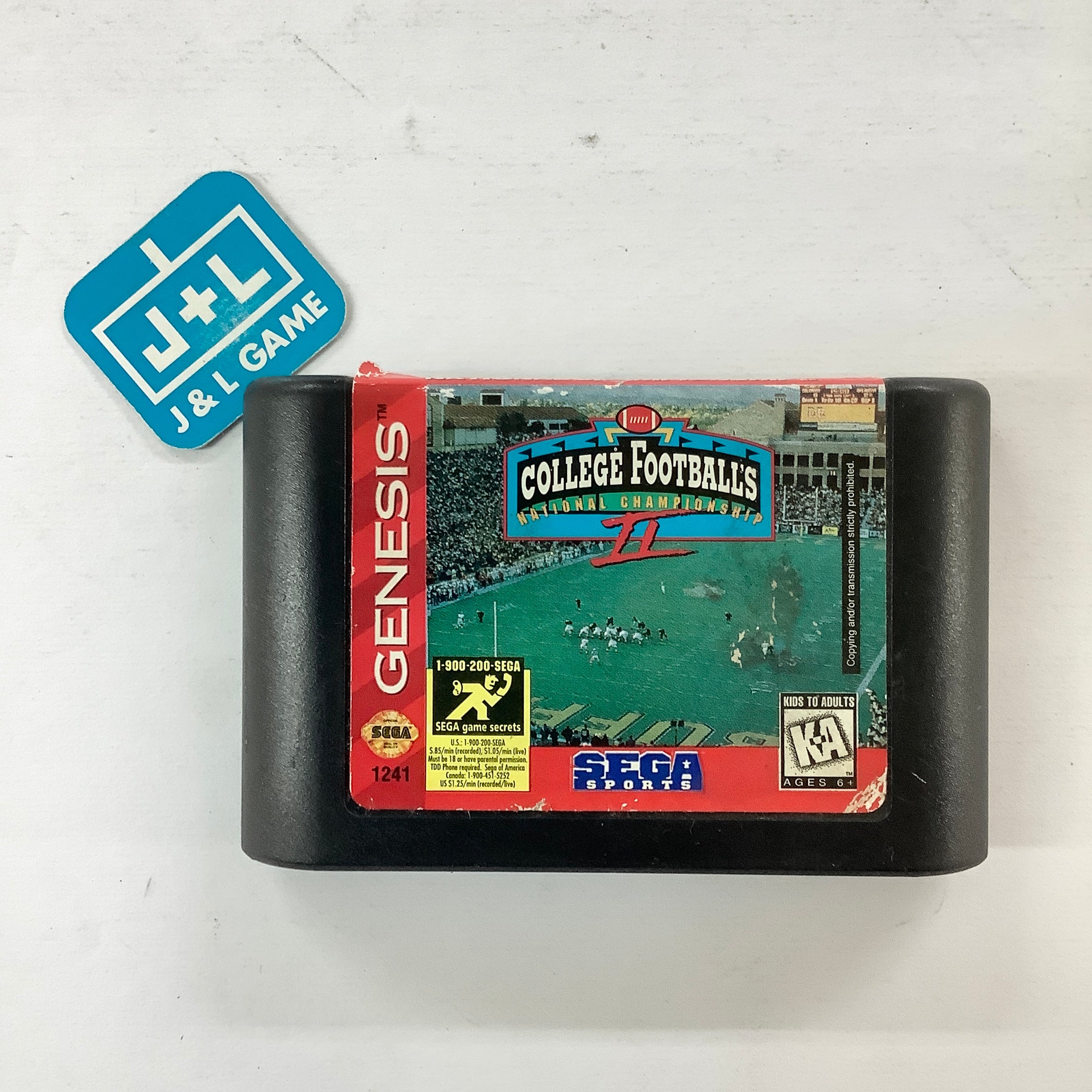 College Football's National Championship II - (SG) SEGA Genesis [Pre-Owned] Video Games Sega   