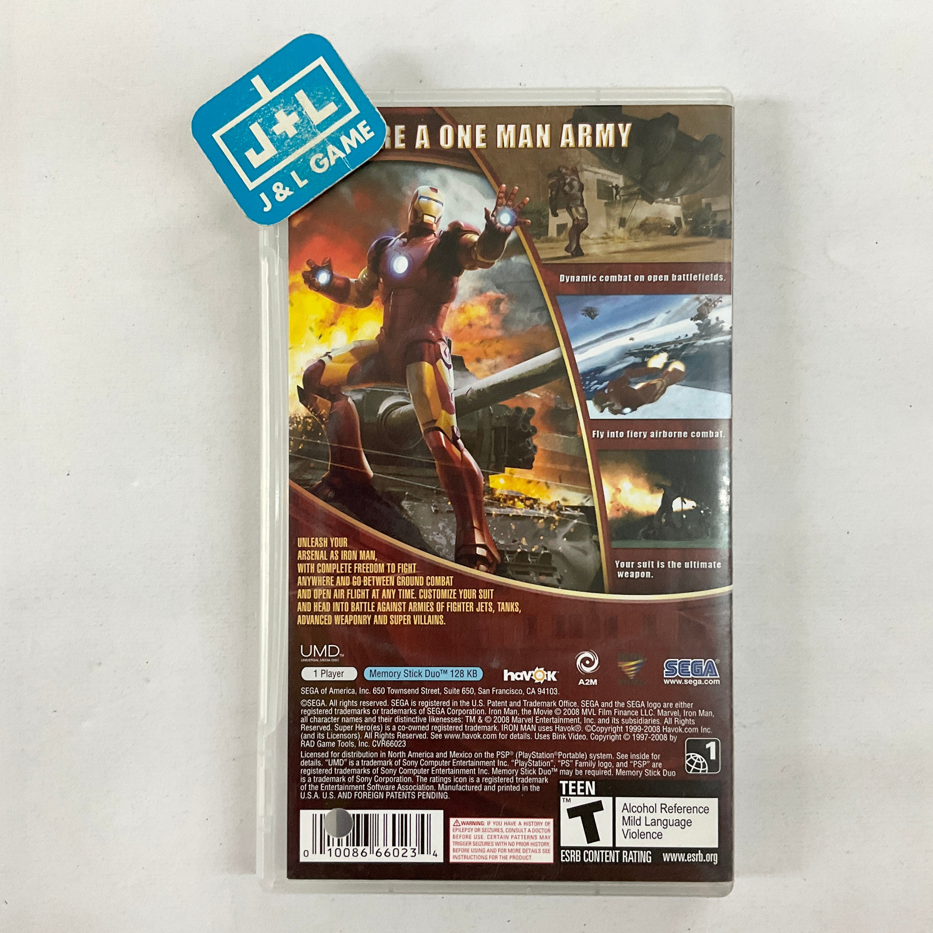 Iron Man - Sony PSP [Pre-Owned] Video Games Sega   