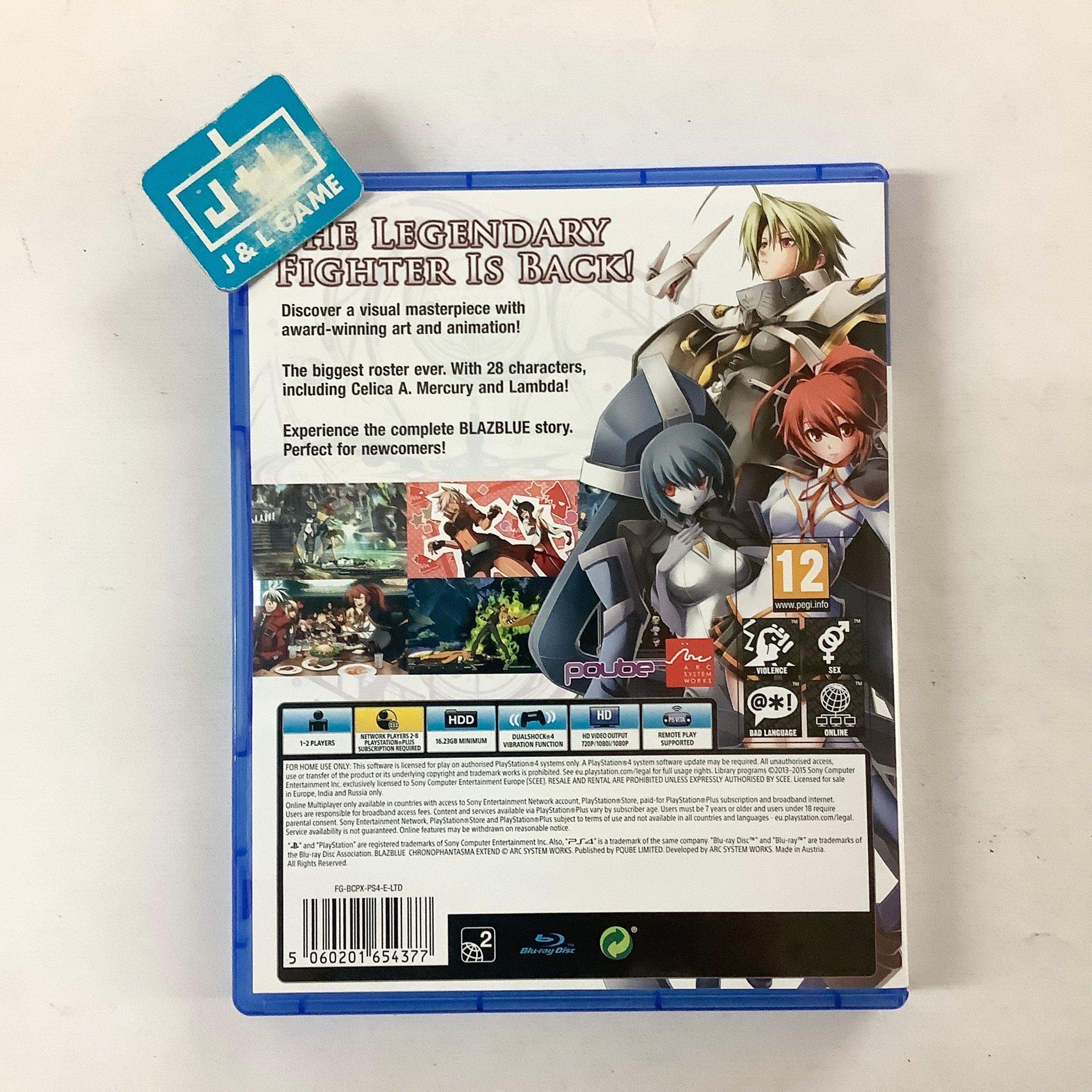 BlazBlue: Chrono Phantasma Extend - (PS4) PlayStation 4 [Pre-Owned] (European Import) Video Games Aksys Games   