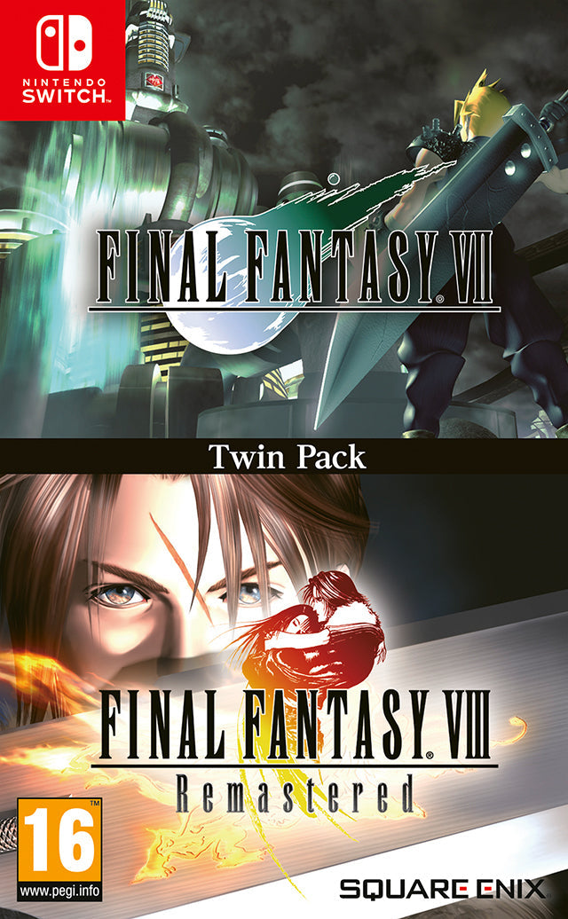 Final Fantasy VII & Final Fantasy VIII Remastered Twin Pack - (NSW) Nintendo Switch (European Import) Video Games Square Enix   