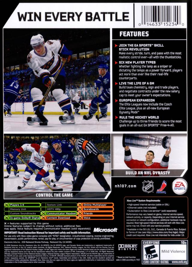 NHL 07 - (XB) Xbox [Pre-Owned] Video Games EA Sports   