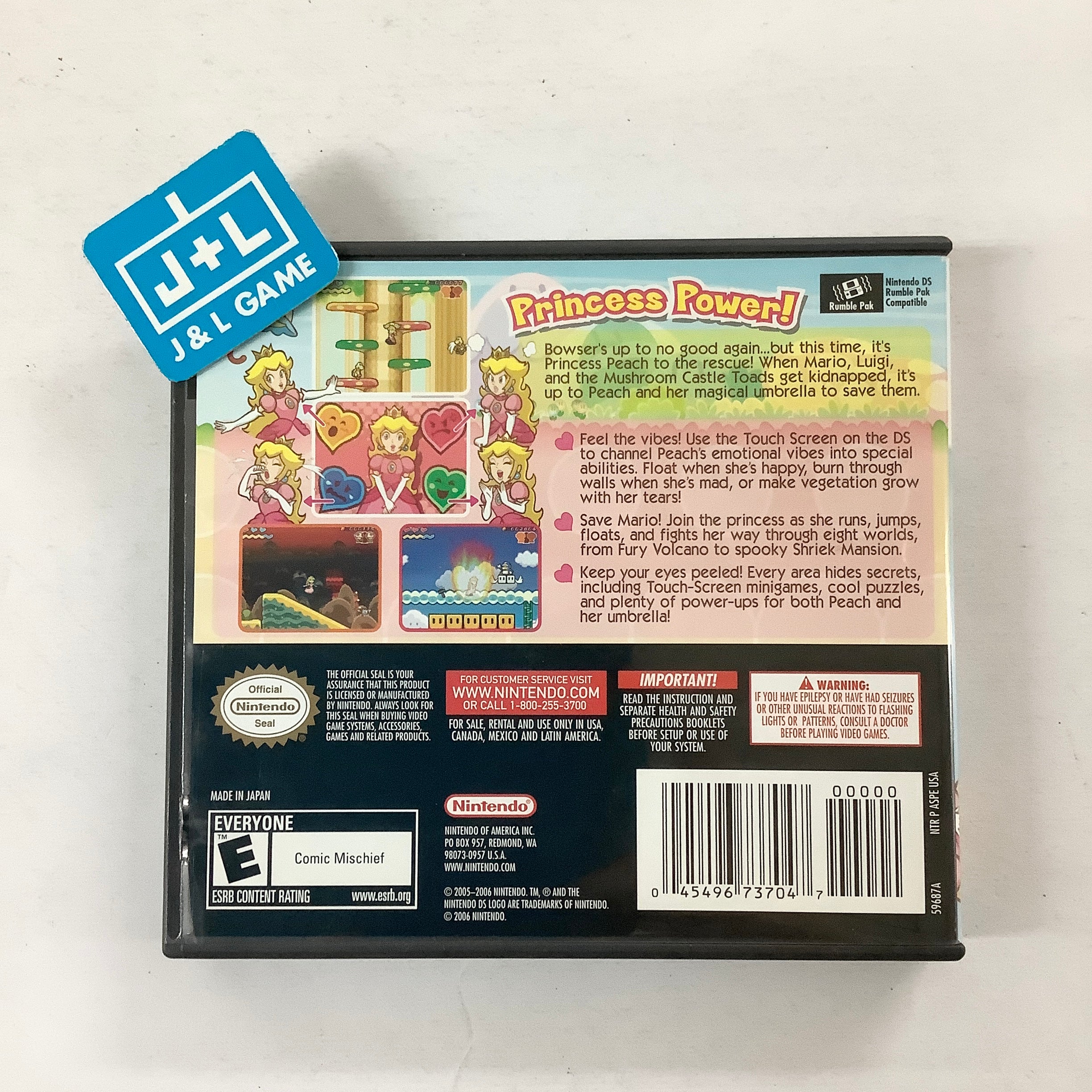 Super Princess Peach - (NDS) Nintendo DS [Pre-Owned] Video Games Nintendo   