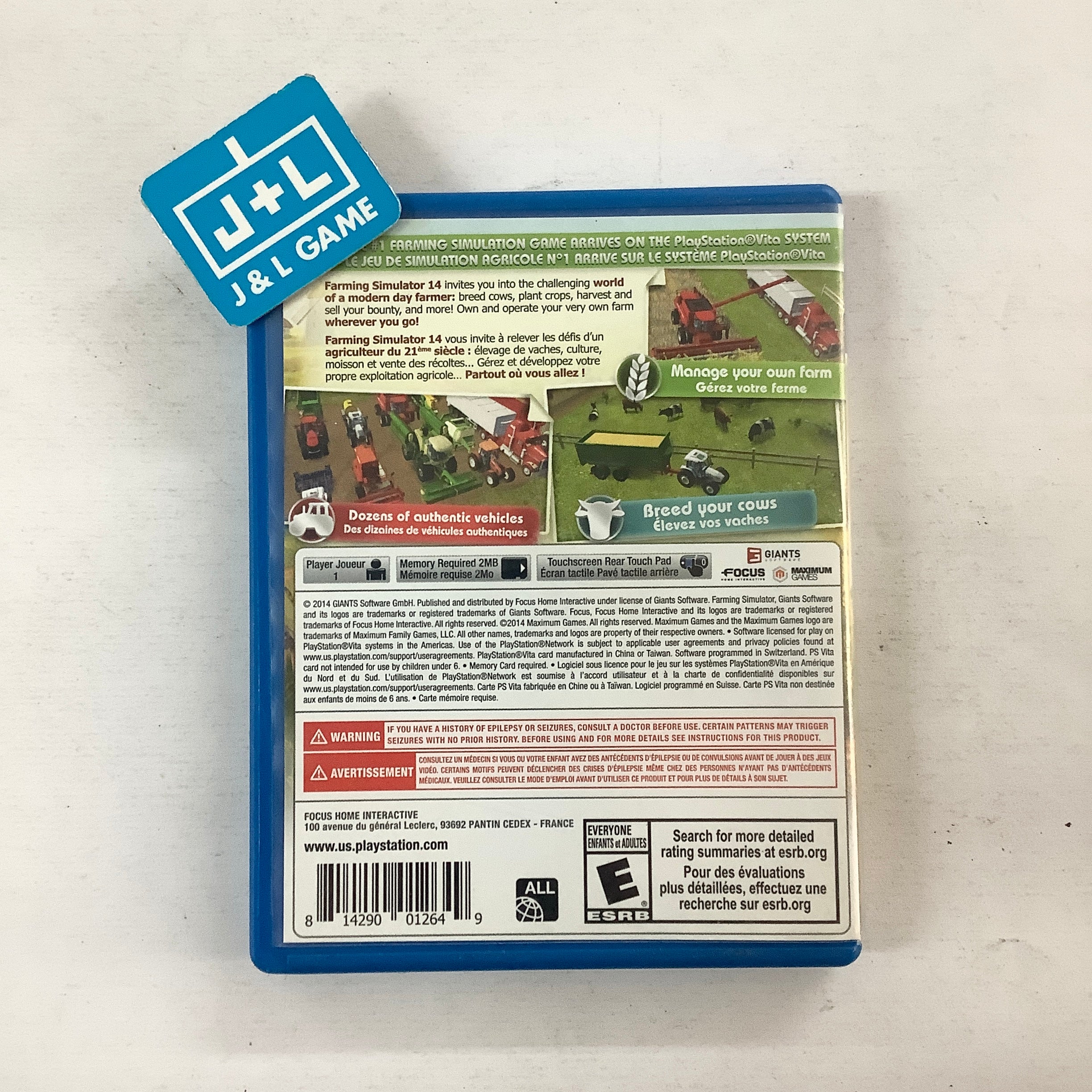 Farming Simulator '14 - (PSV) PlayStation Vita [Pre-Owned] Video Games Maximum Games   