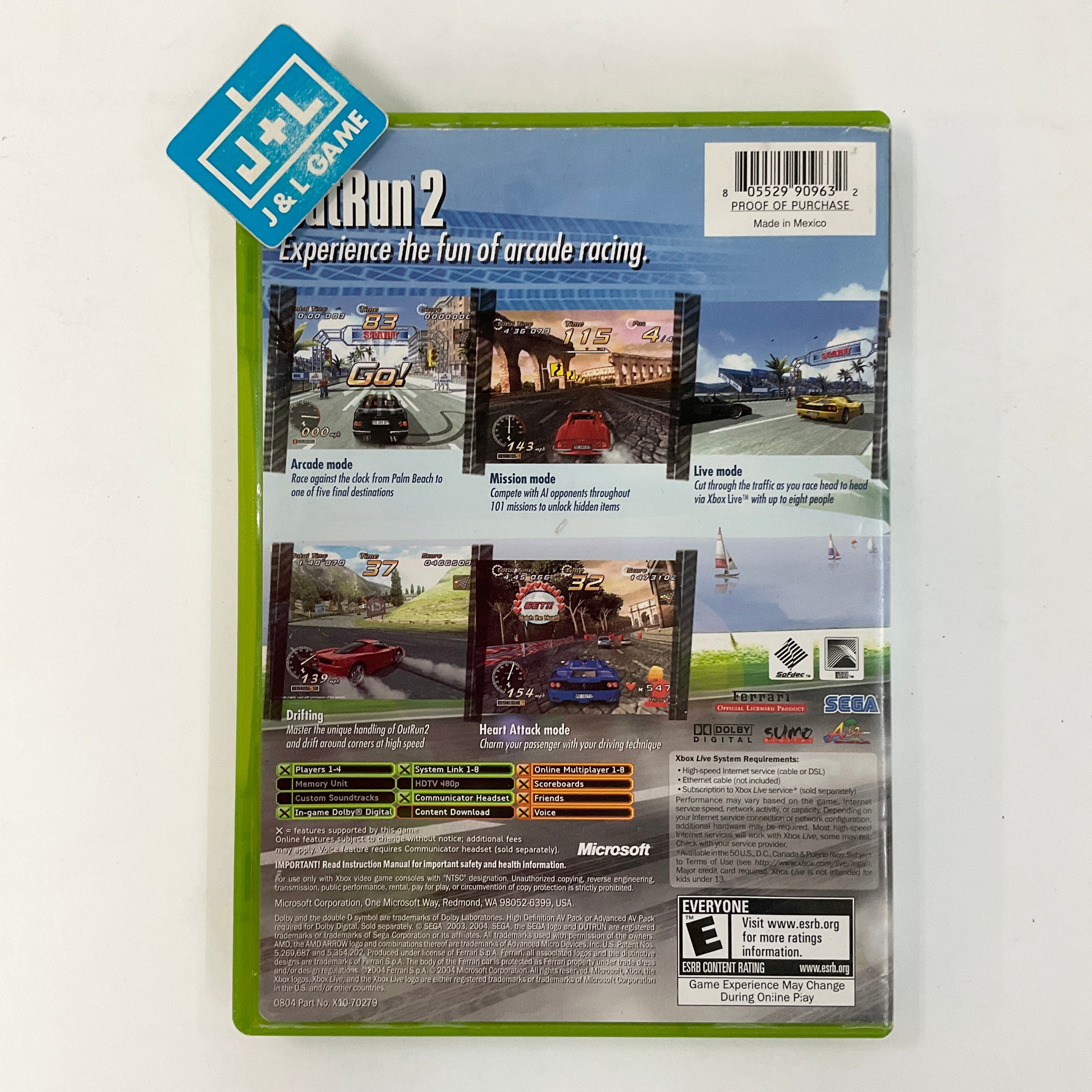 OutRun2 - (XB) Xbox [Pre-Owned] Video Games Microsoft Game Studios   