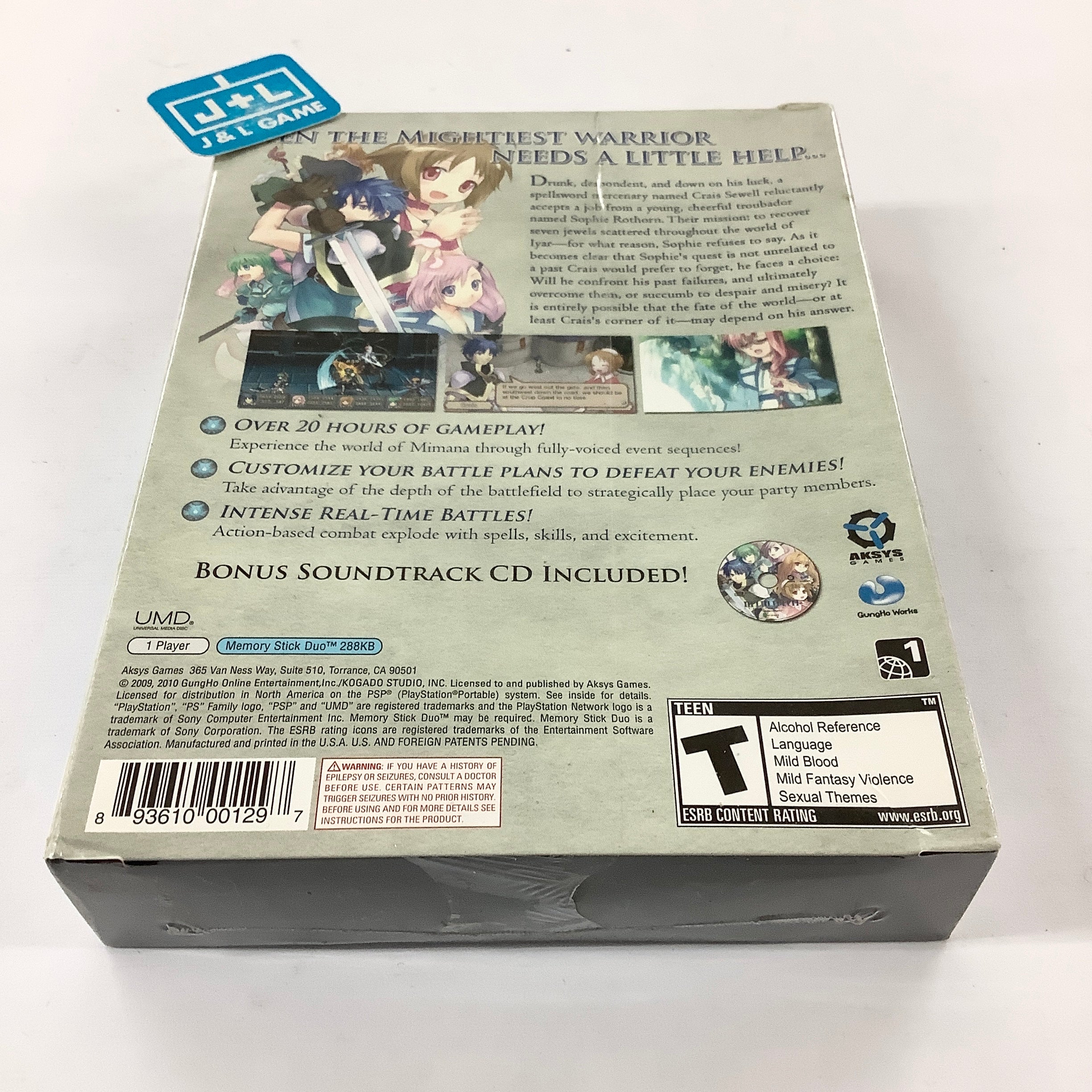 Mimana Iyar Chronicle - SONY PSP Video Games Aksys Games   