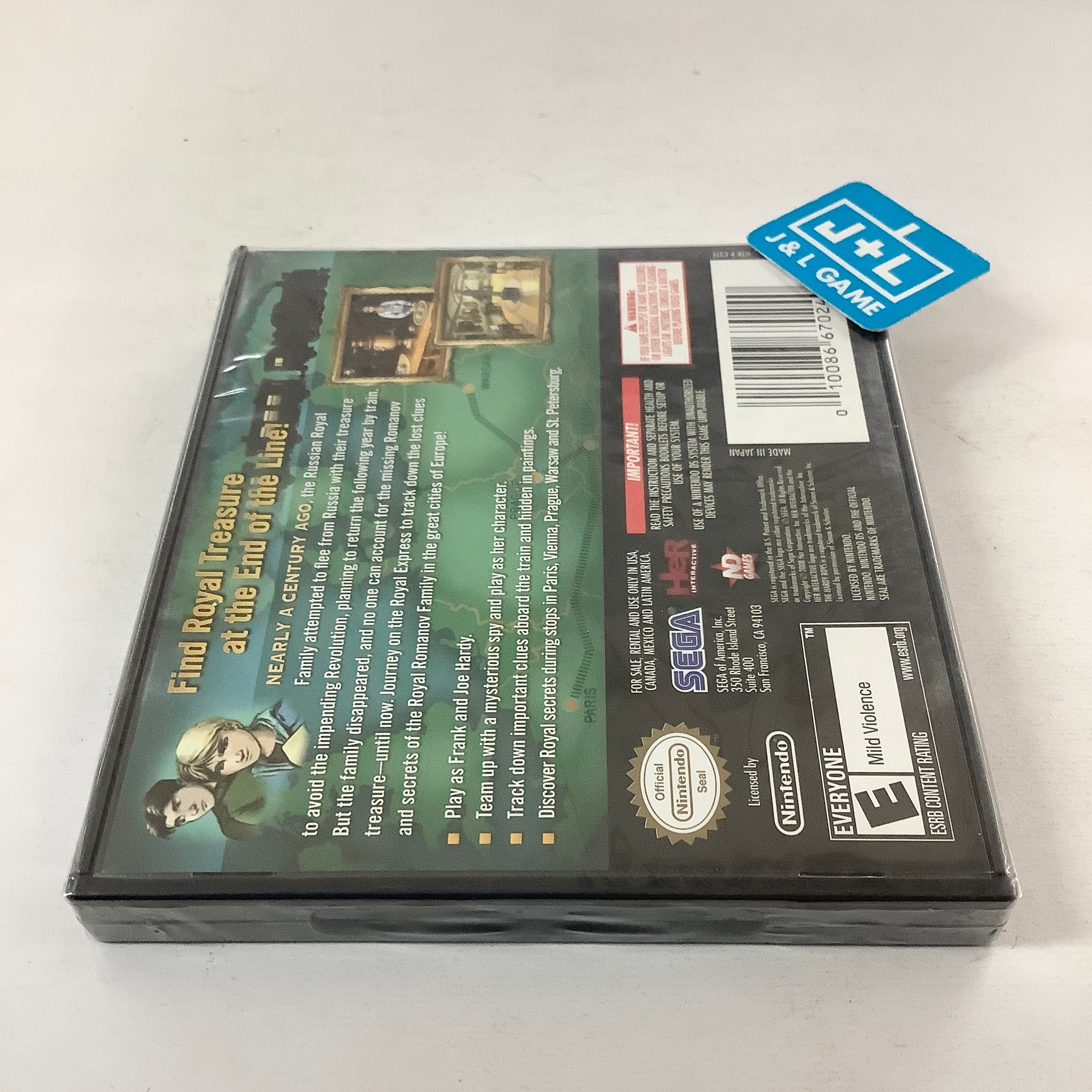 The Hardy Boys: Treasure on the Tracks - (NDS) Nintendo DS Video Games Sega   