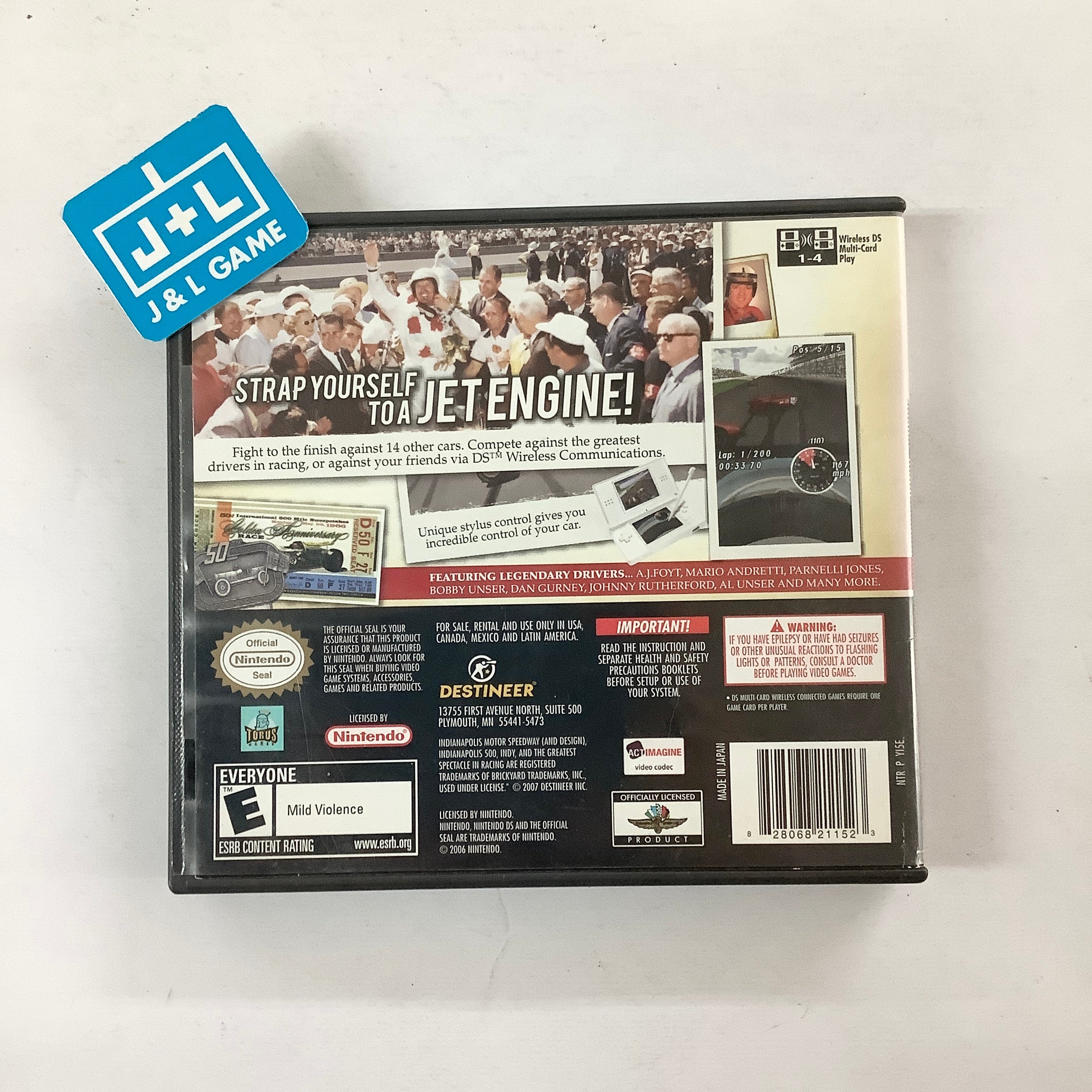 Indianapolis 500 Legends - (NDS) Nintendo DS [Pre-Owned] Video Games Destineer   