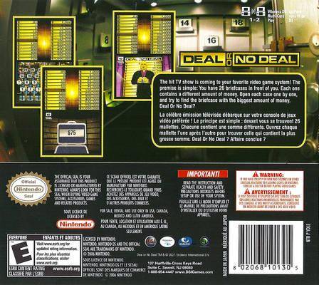 Deal or No Deal - (NDS) Nintendo DS [Pre-Owned] Video Games Destination Software   