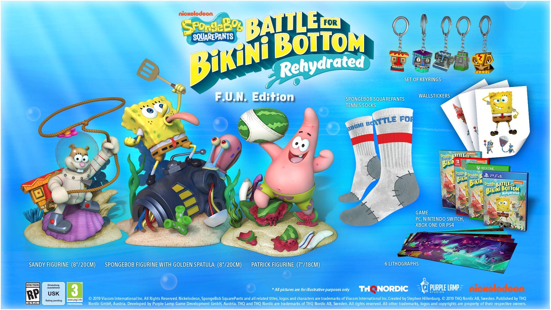 Spongebob Squarepants: Battle for Bikini Bottom - Rehydrated - F.U.N. Edition - (NSW) Nintendo Switch Video Games THQ Nordic   