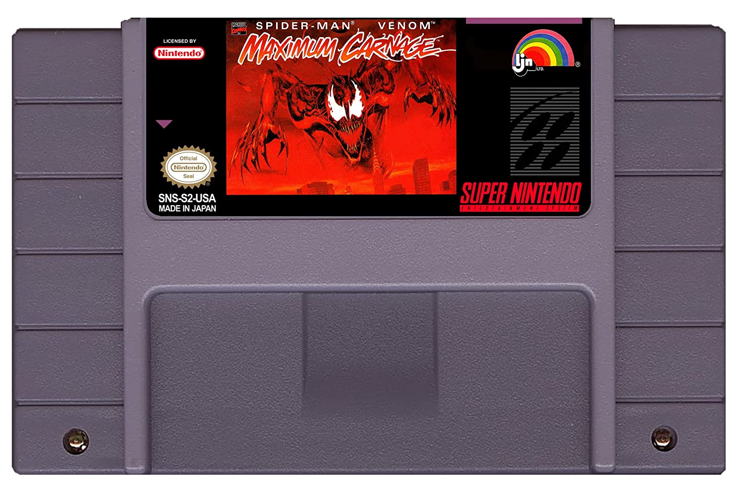 Spider-Man & Venom: Maximum Carnage (Gray) - (SNES) Super Nintendo [Pre-Owned] Video Games LJN Ltd.   