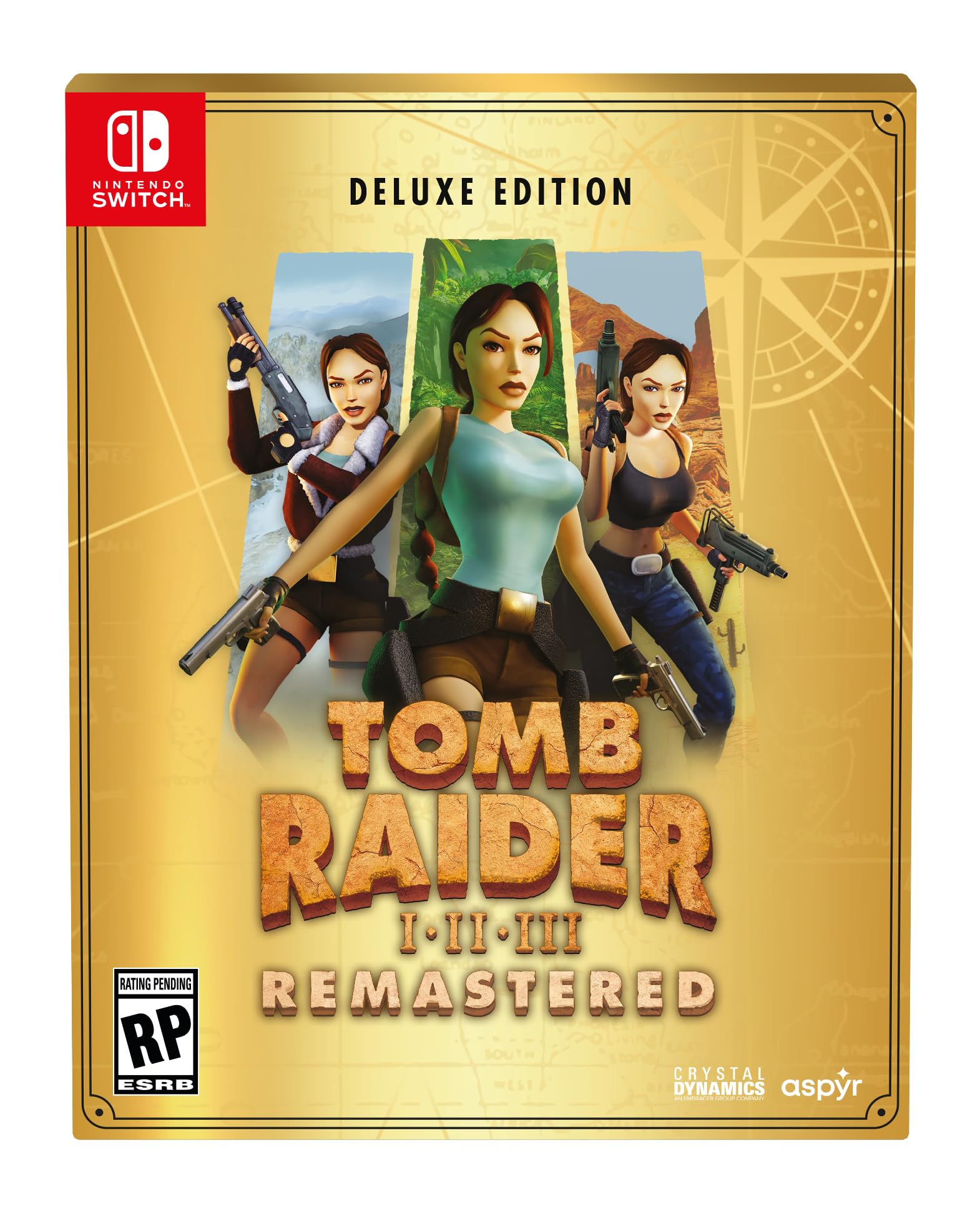 Tomb Raider I-III Remastered Starring Lara Croft (Deluxe Edition) - (NSW) Nintendo Switch Video Games Aspyr   