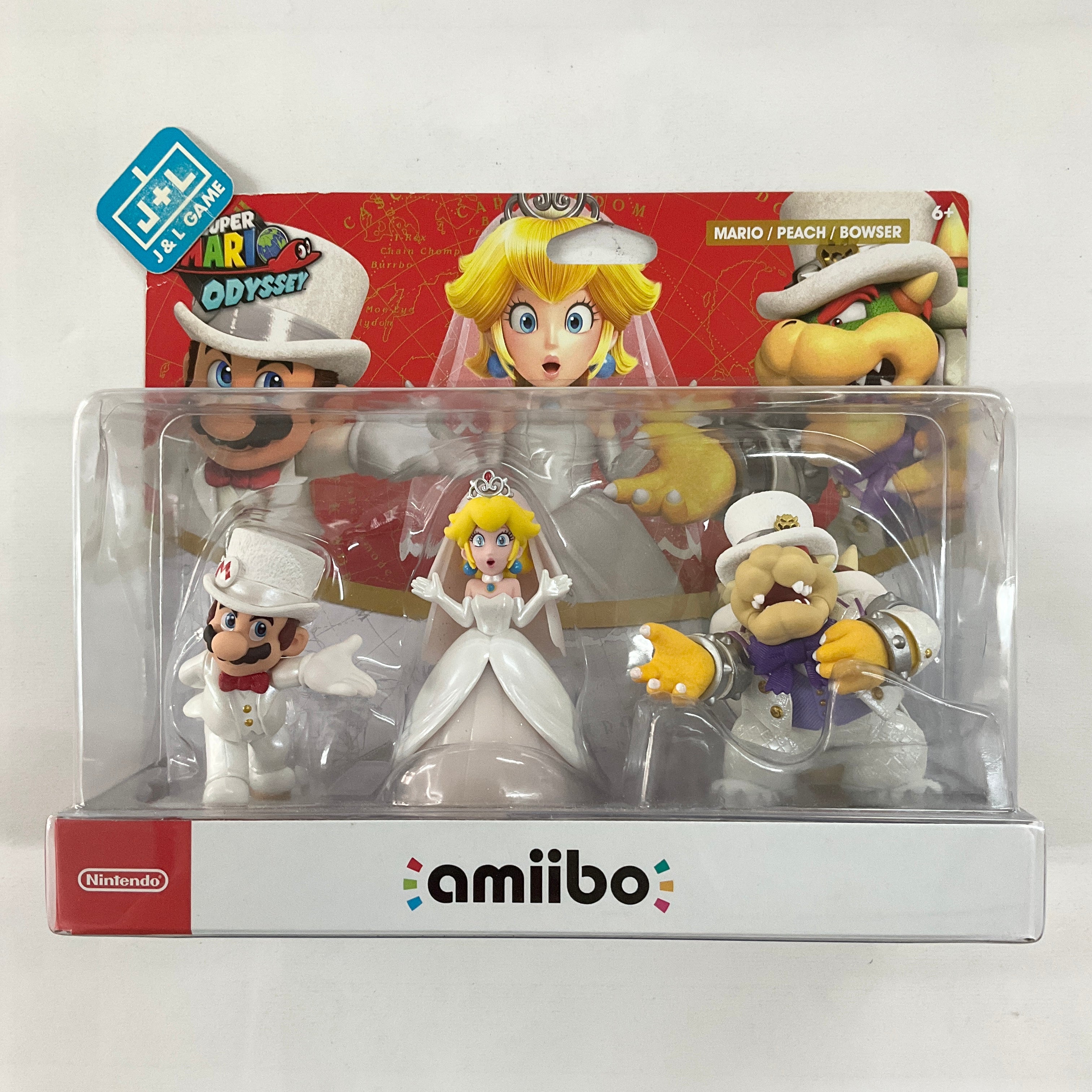 Mario & Peach & Bowser Wedding Set (Super Mario Odyssey) - Nintendo Switch Amiibo Amiibo Nintendo   