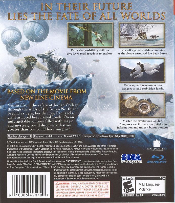 The Golden Compass - (PS3) PlayStation 3 [Pre-Owned] Video Games SEGA   