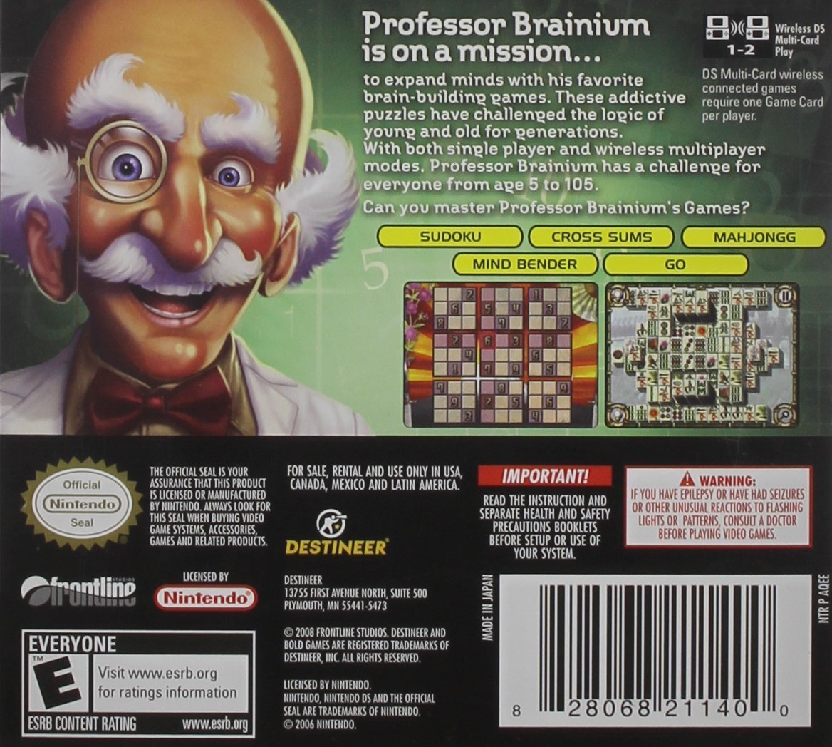 Professor Brainium's Games - (NDS) Nintendo DS [Pre-Owned] Video Games Bold Games   