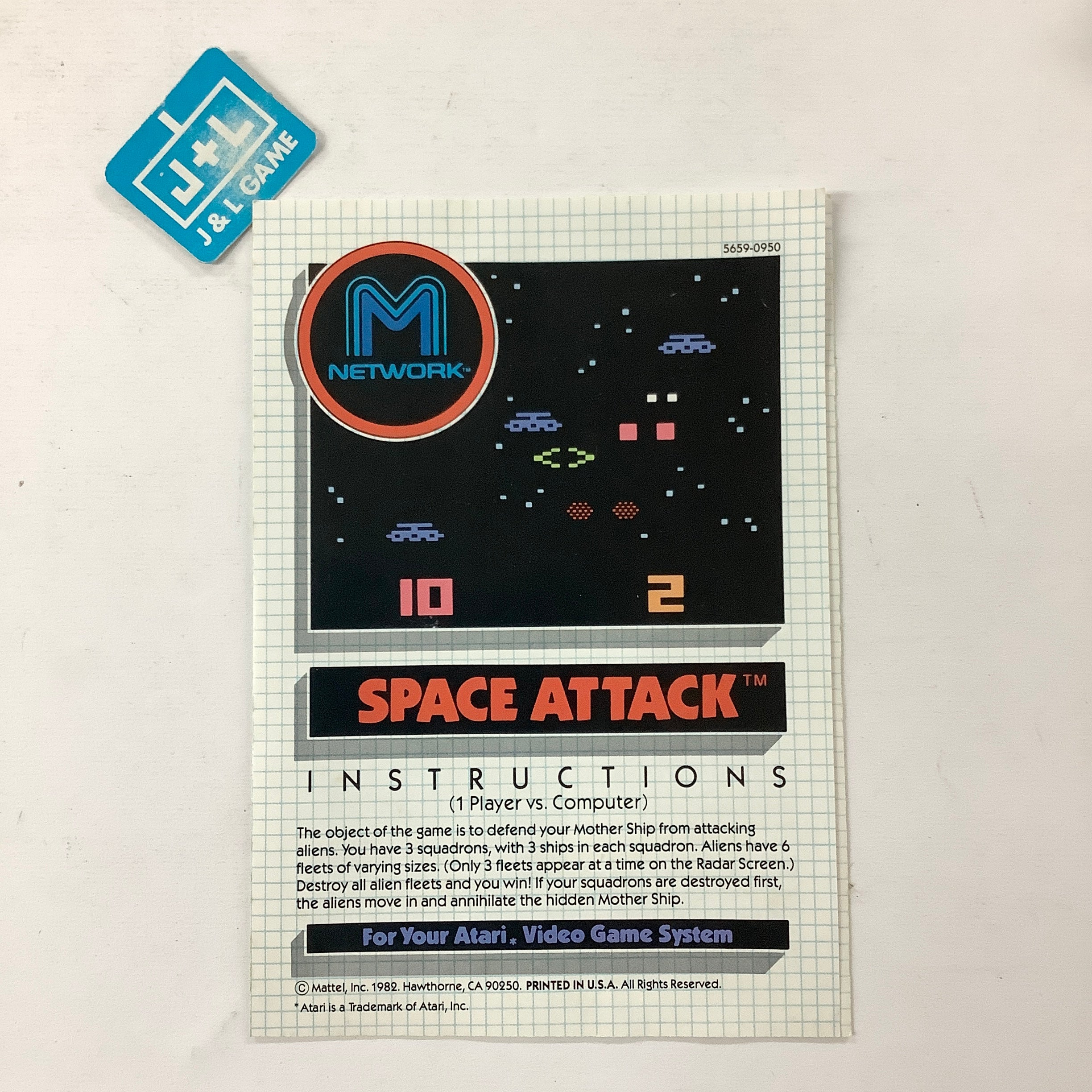 Space Attack - Atari 2600 [Pre-Owned] Video Games Mattel   