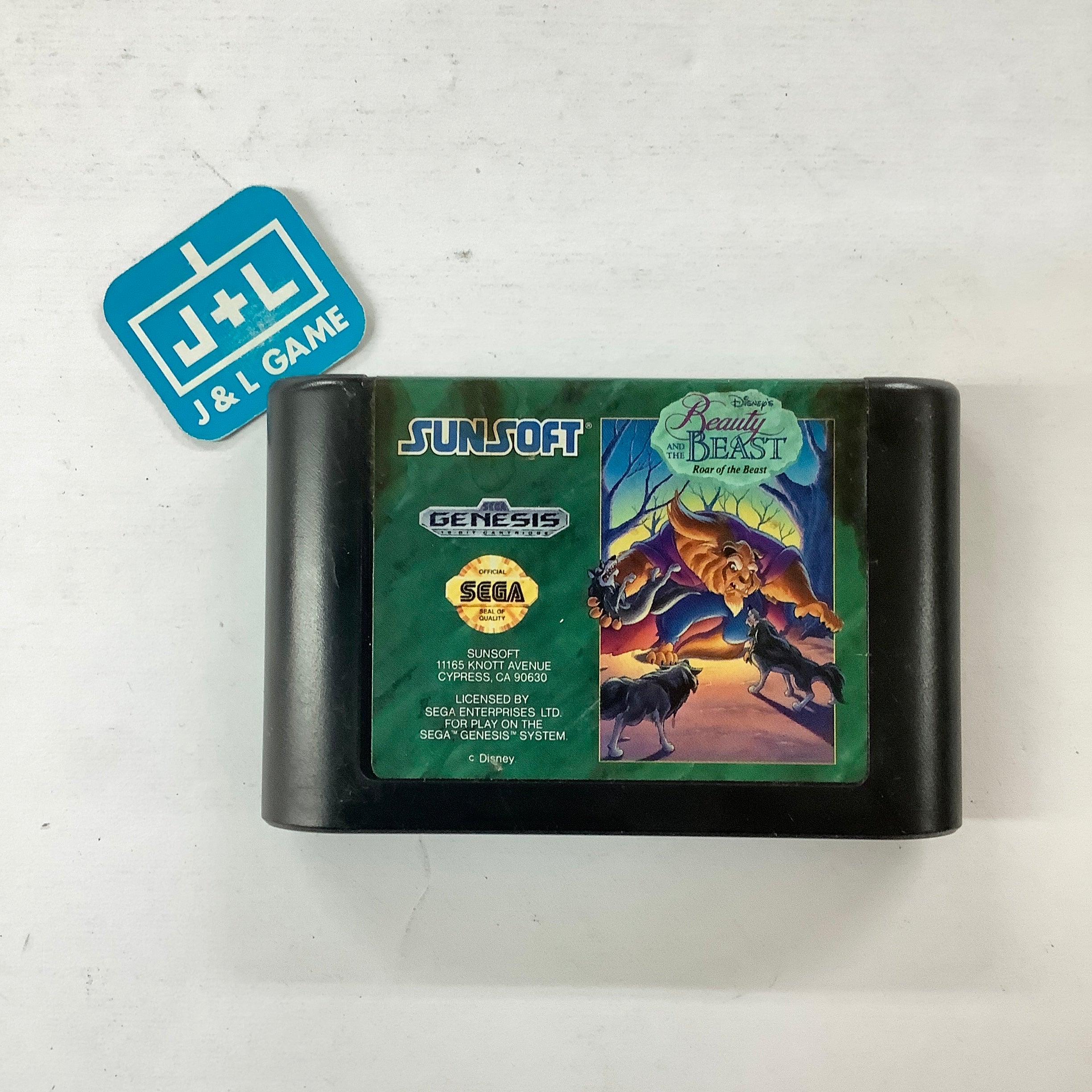 Disney's Beauty and the Beast: Roar of the Beast - (SG) SEGA Genesis  [Pre-Owned] Video Games SunSoft   