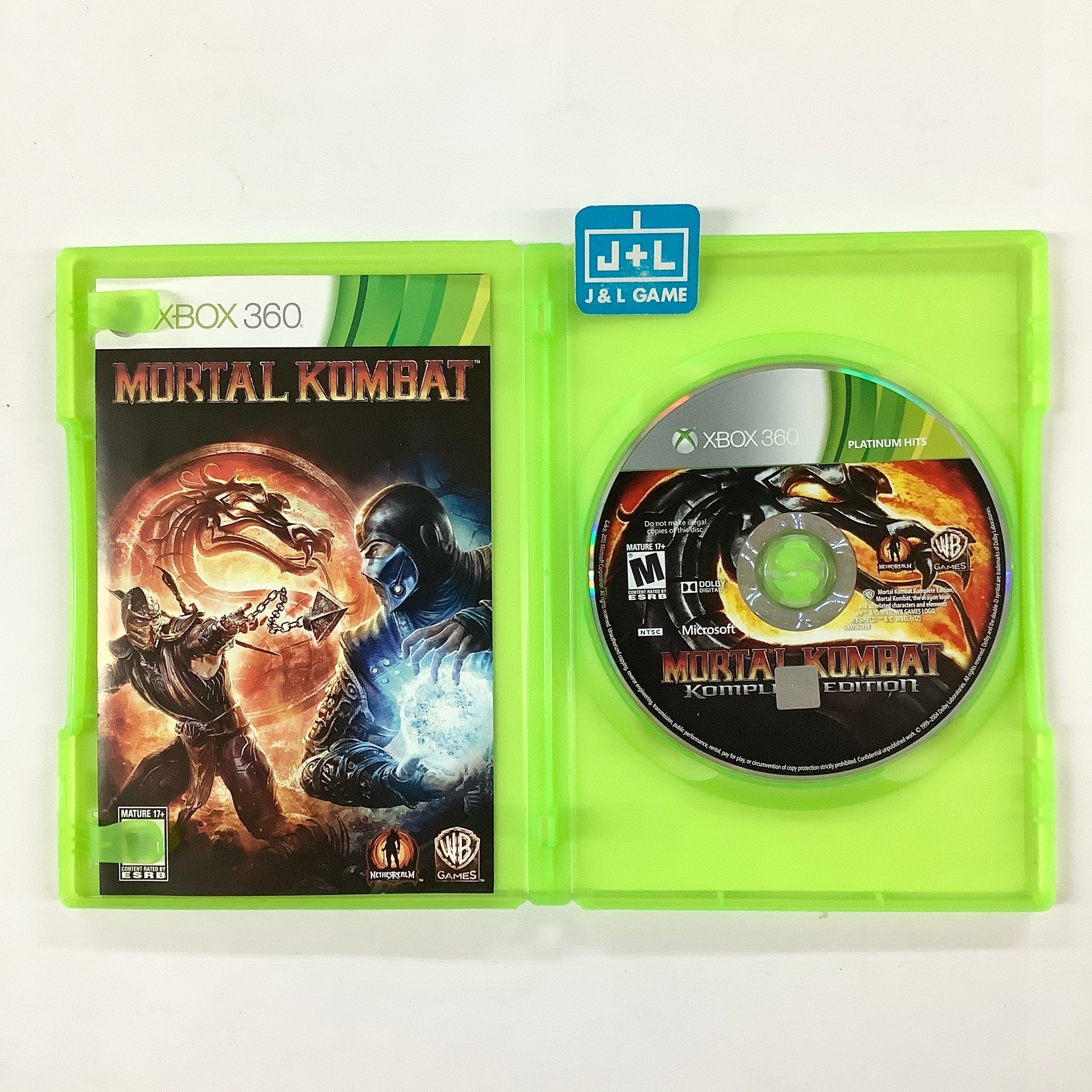 Mortal Kombat: Komplete Edition (Platinum Hits) - Xbox 360 [Pre-Owned] Video Games WB Games   