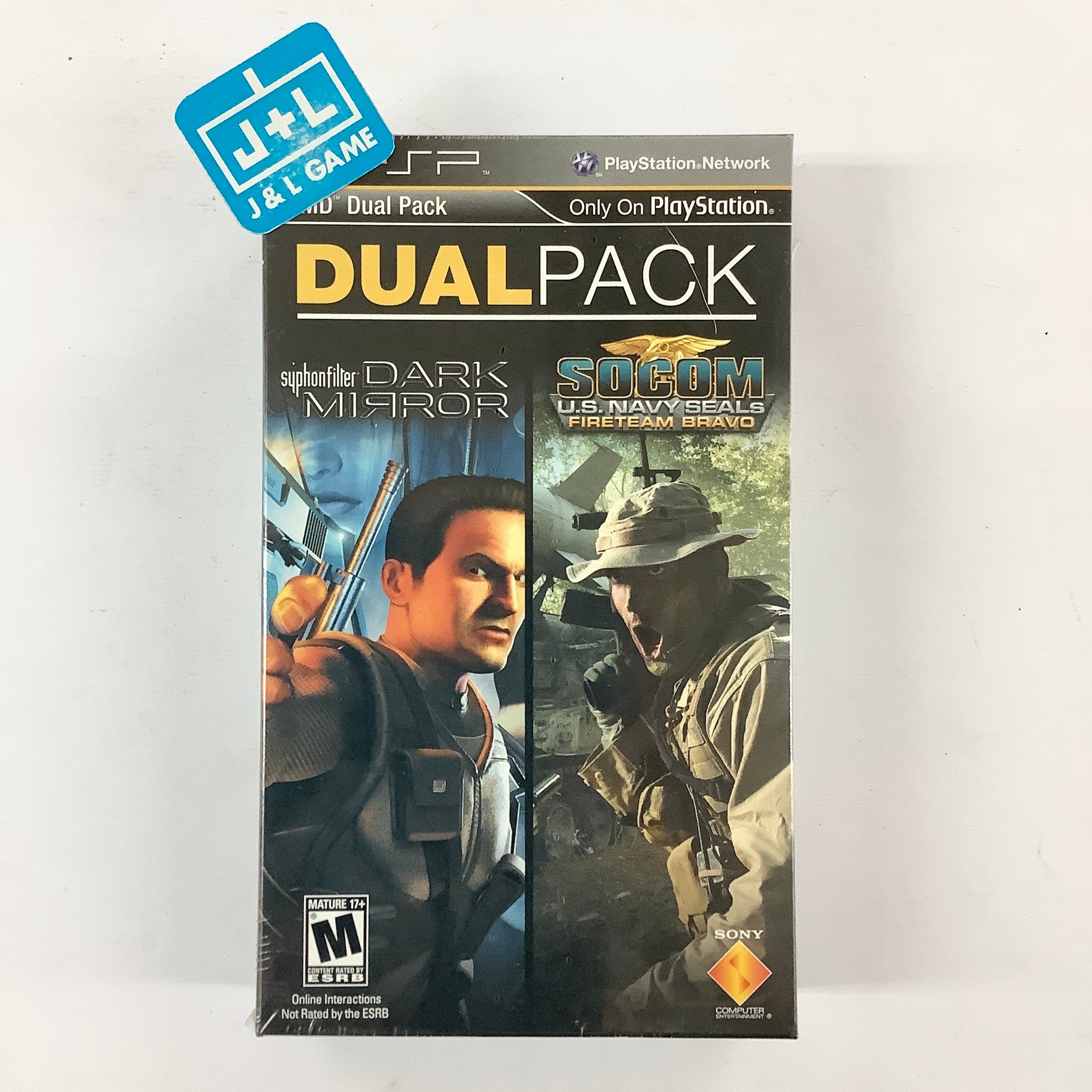 Dual Pack: Syphon Filter: Dark Mirror / SOCOM: U.S. Navy SEALs Fireteam Bravo - SONY PSP Video Games SCEA   