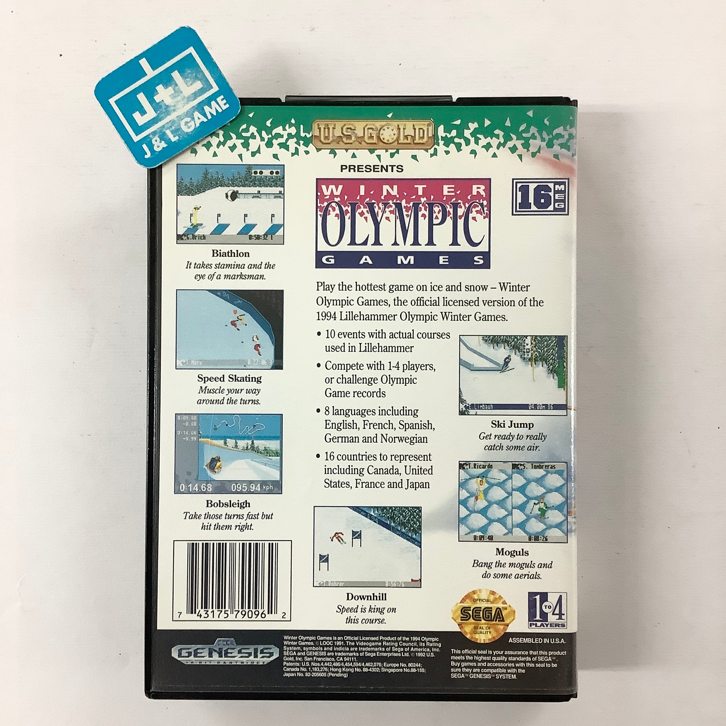 Winter Olympic Games: Lillehammer '94 - (SG) SEGA Genesis [Pre-Owned] Video Games U.S. Gold   