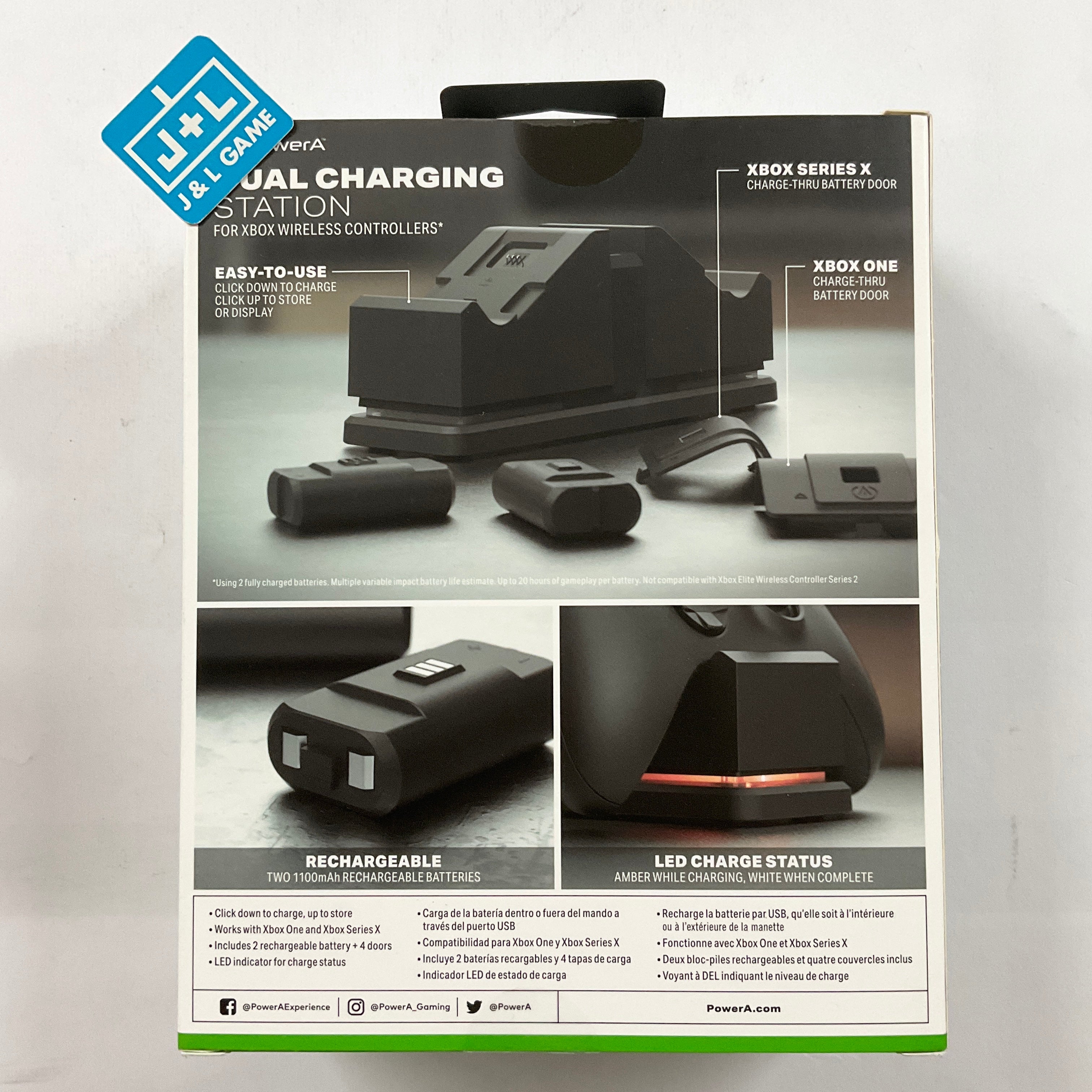 PowerA Dual Charging Station (Black) - (XSX) Xbox Series X Video Games PowerA   