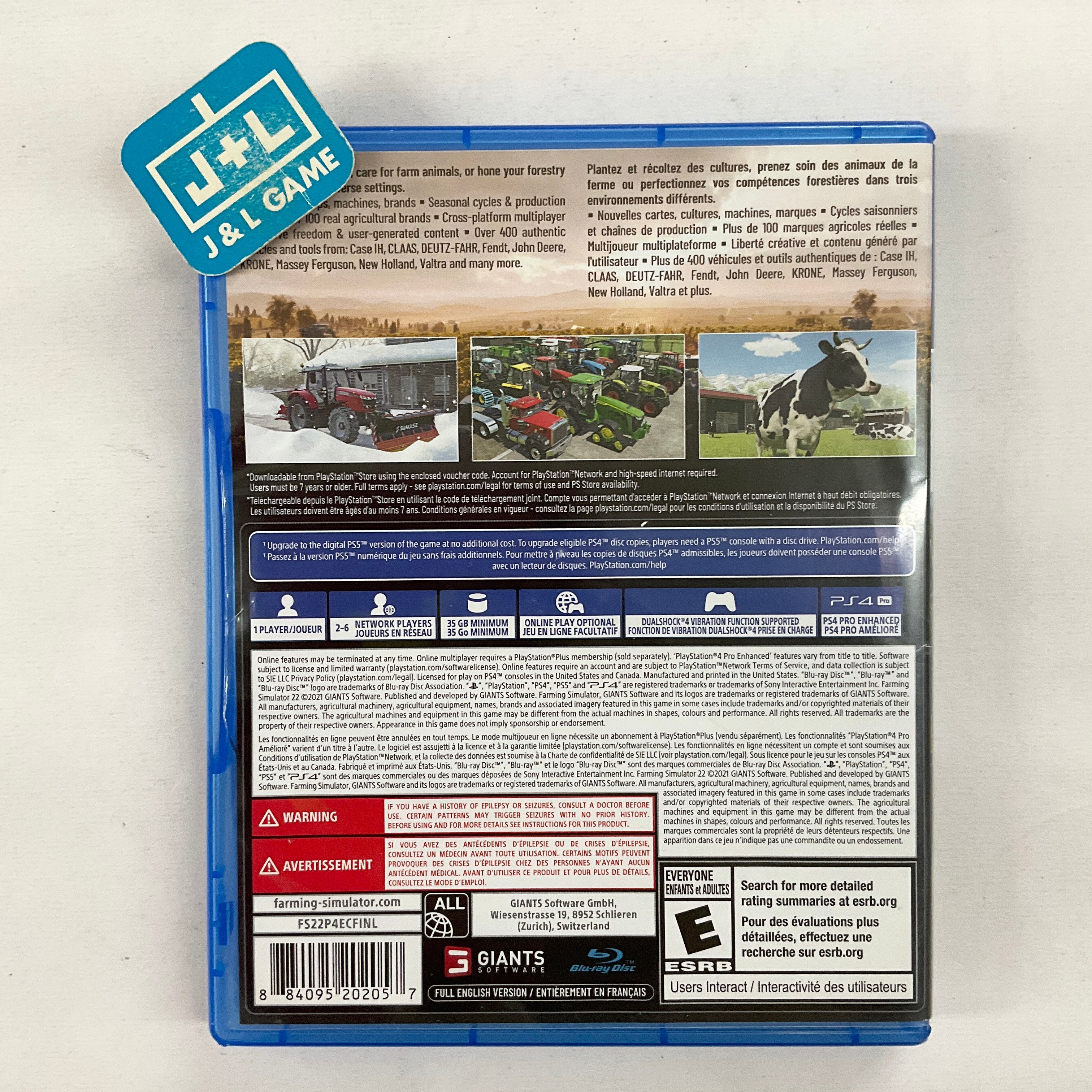 Farming Simulator 22 - PS4 - (PS4) PlayStation 4 [Pre-Owned] Video Games GIANTS Software (GmbH)   