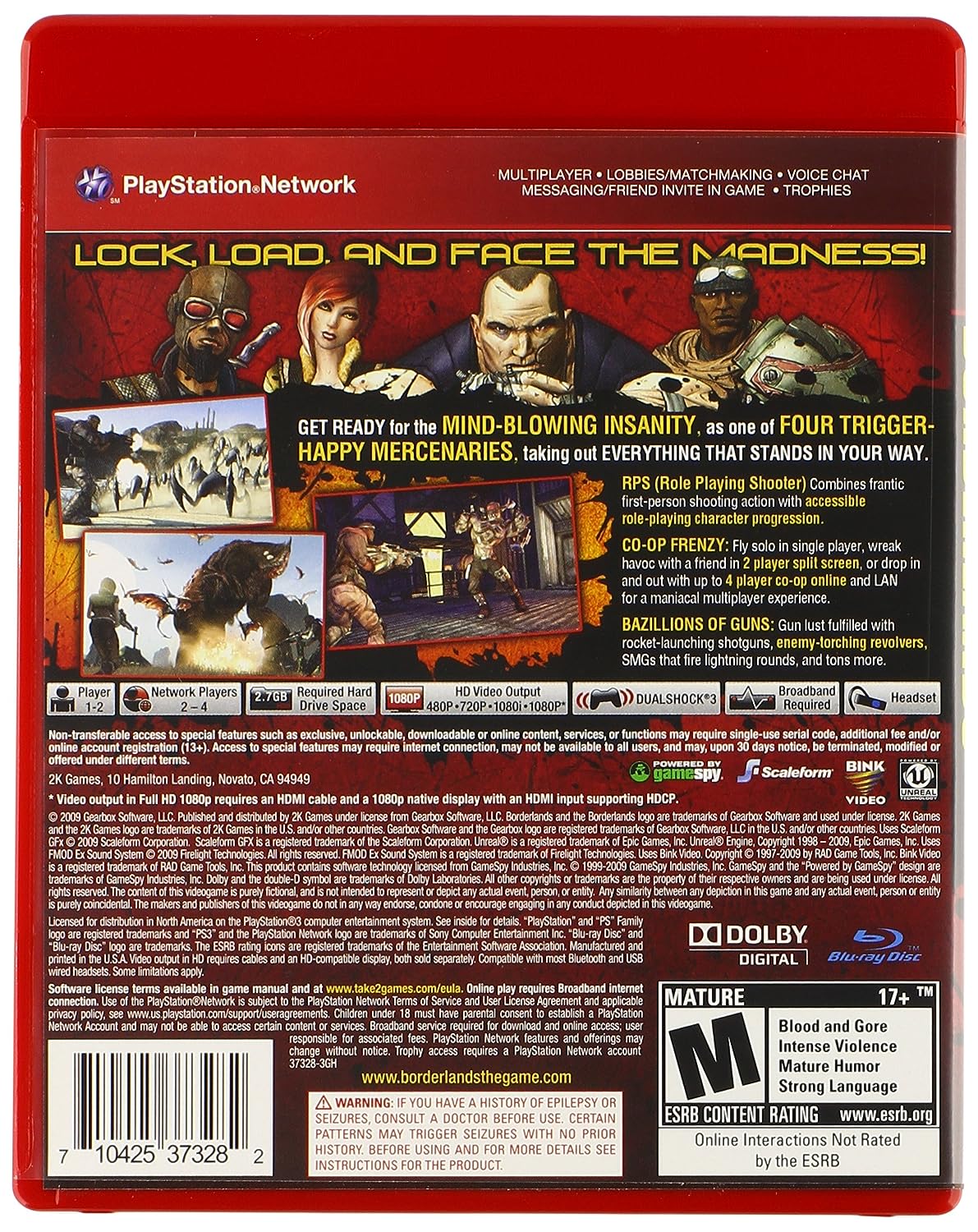 Borderlands (Greatest Hits) - (PS3) PlayStation 3 [Pre-Owned] Video Games 2K Games   