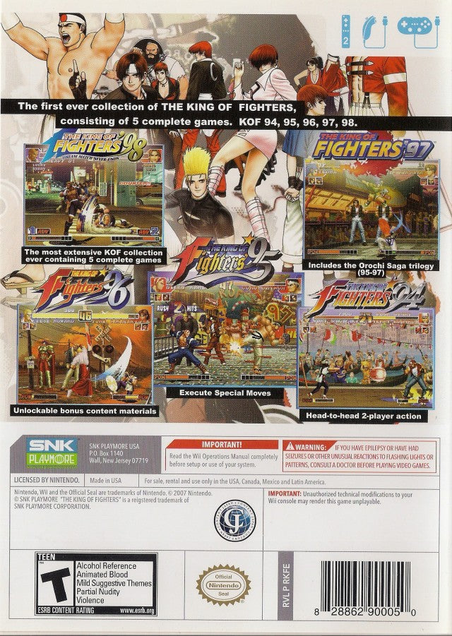 The King of Fighters Collection: The Orochi Saga - Nintendo Wii [Pre-Owned] Video Games SNK   