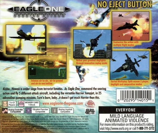 Eagle One Harrier Attack - (PS1) Playstation 1 [Pre-Owned] Video Games Infogames   