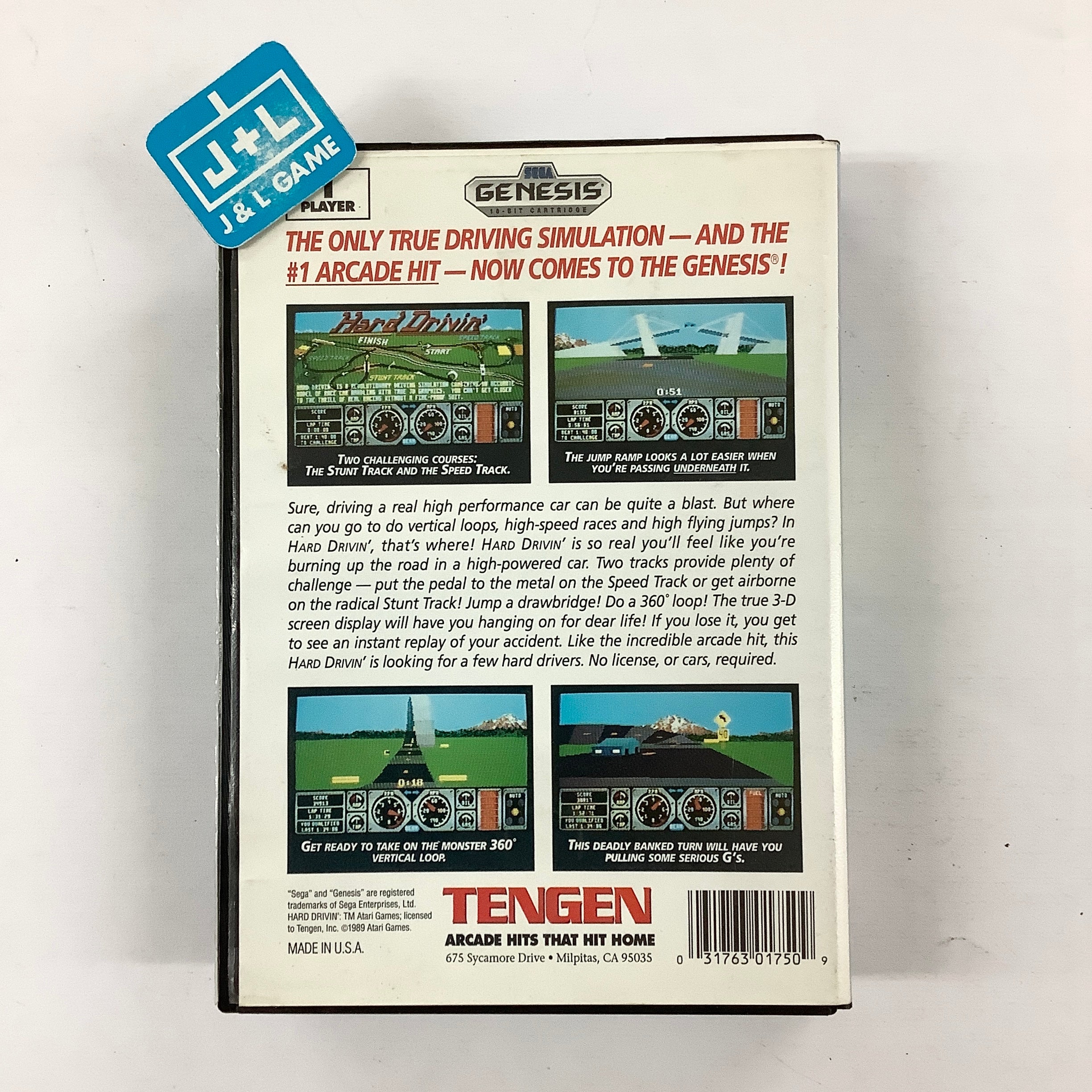 Hard Drivin' - (SG) SEGA Genesis [Pre-Owned] Video Games Tengen   