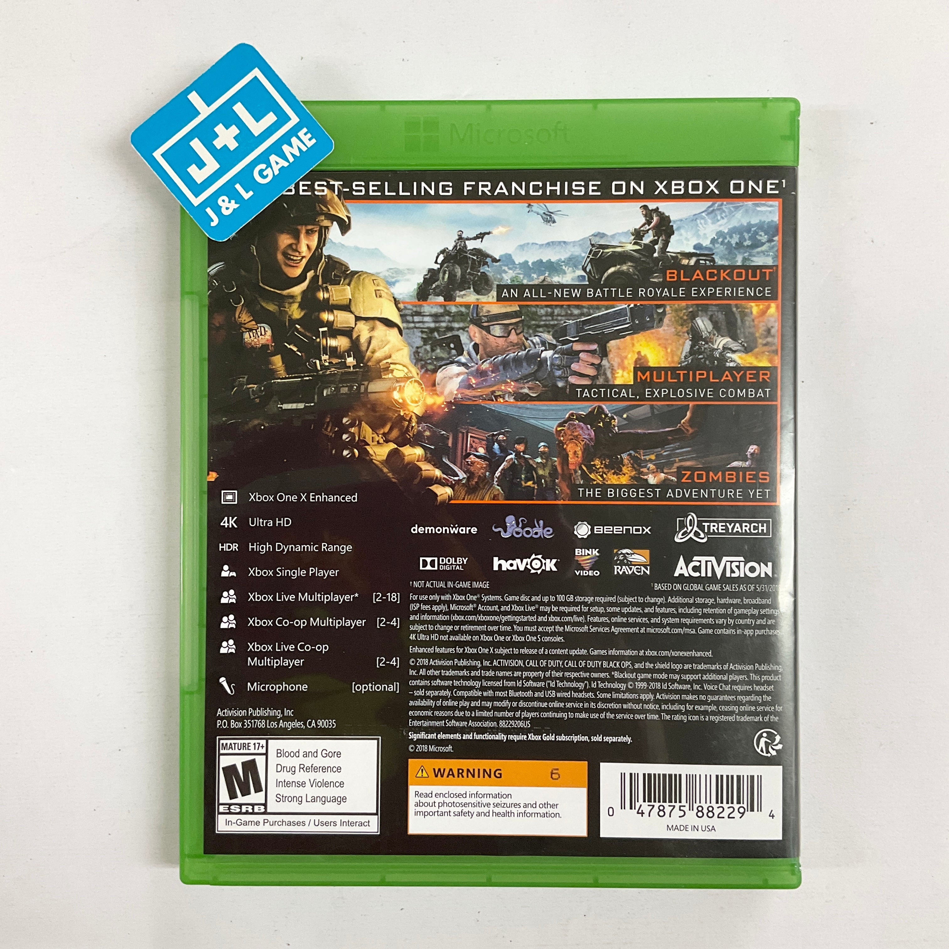 Call of Duty: Black Ops IIII - (XB1) Xbox One [Pre-Owned] Video Games ACTIVISION   