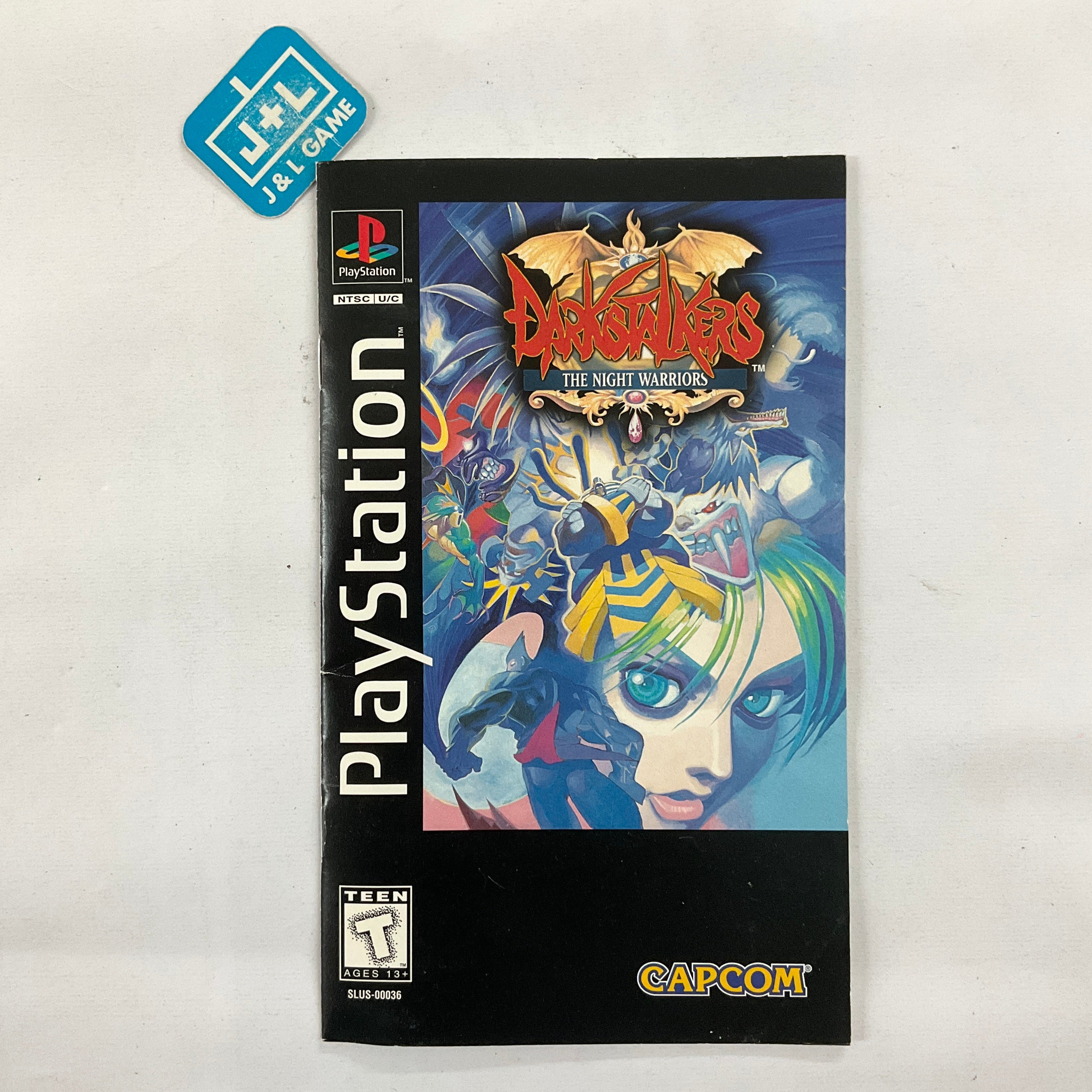 Darkstalkers: The Night Warriors (Long Box) - PlayStation 1 [Pre-Owned] Video Games Capcom   