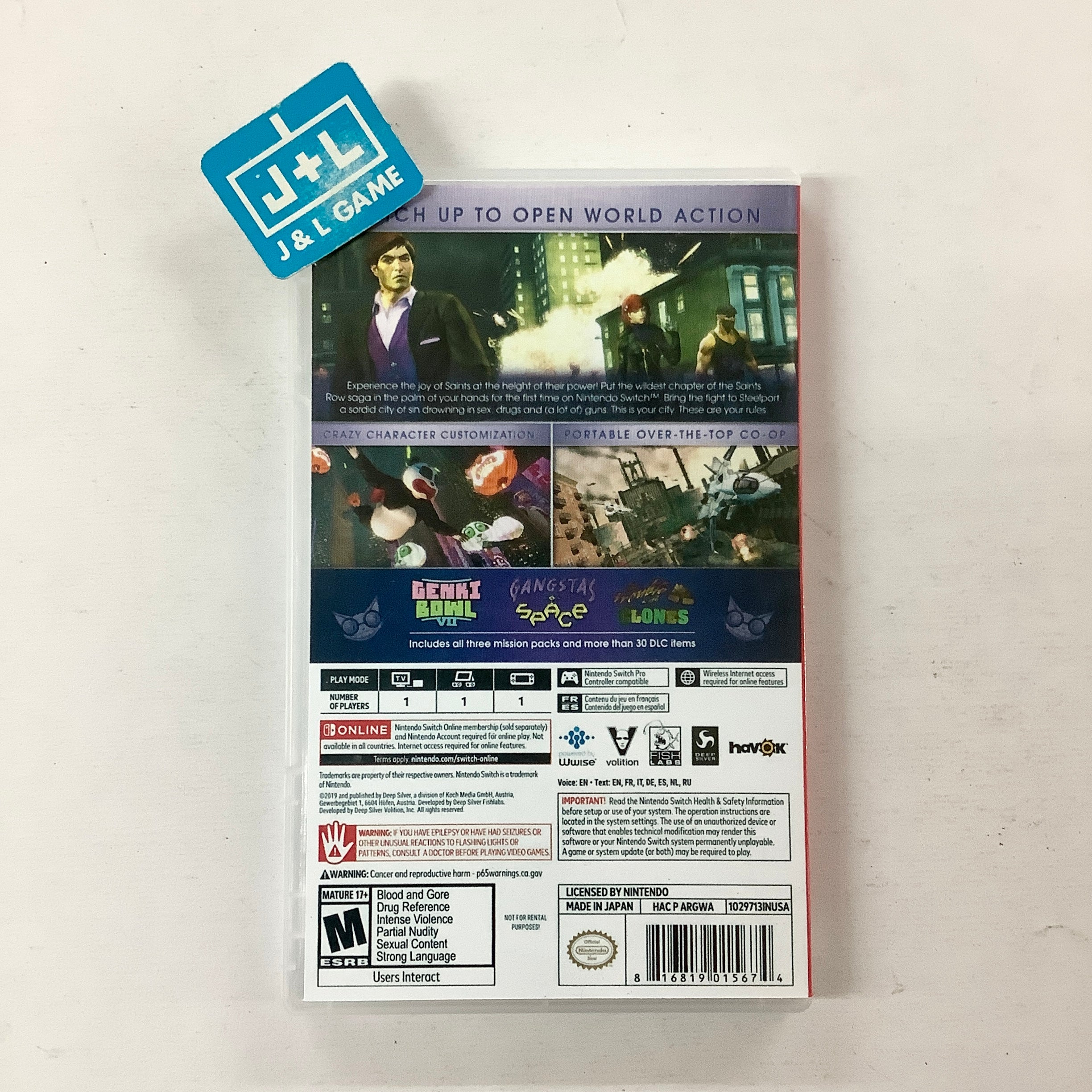 Saints Row: The Third - The Full Package - (NSW) Nintendo Switch [Pre-Owned] Video Games THQ Nordic   