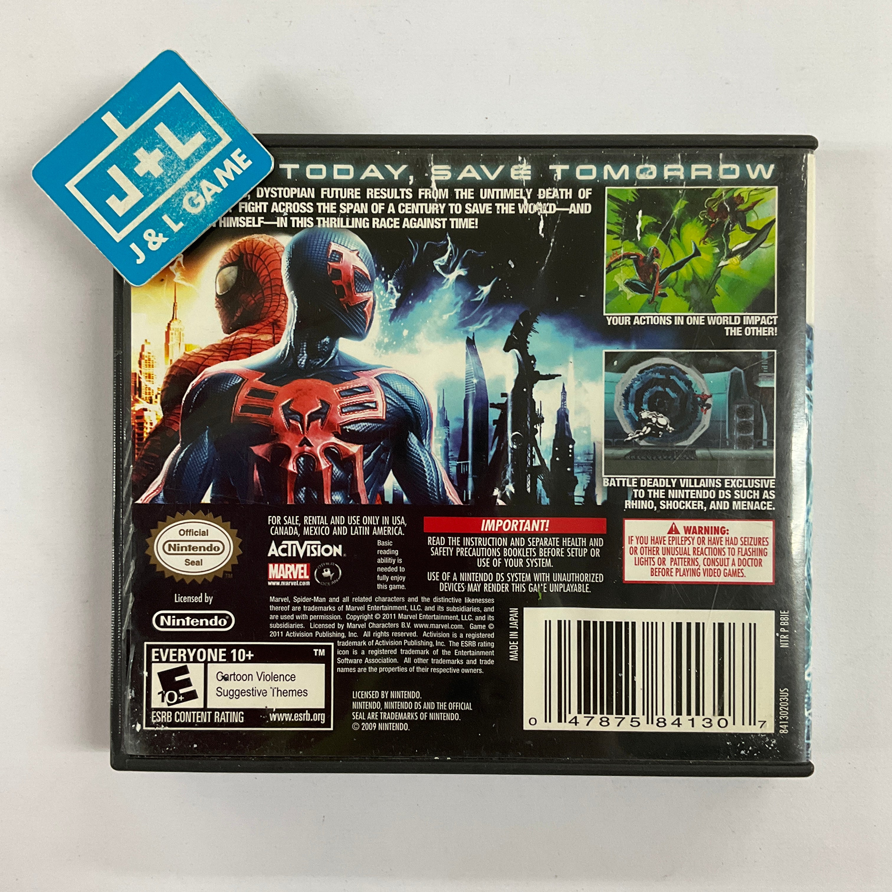 Spider-Man: Edge of Time - (NDS) Nintendo DS [Pre-Owned] Video Games Activision   