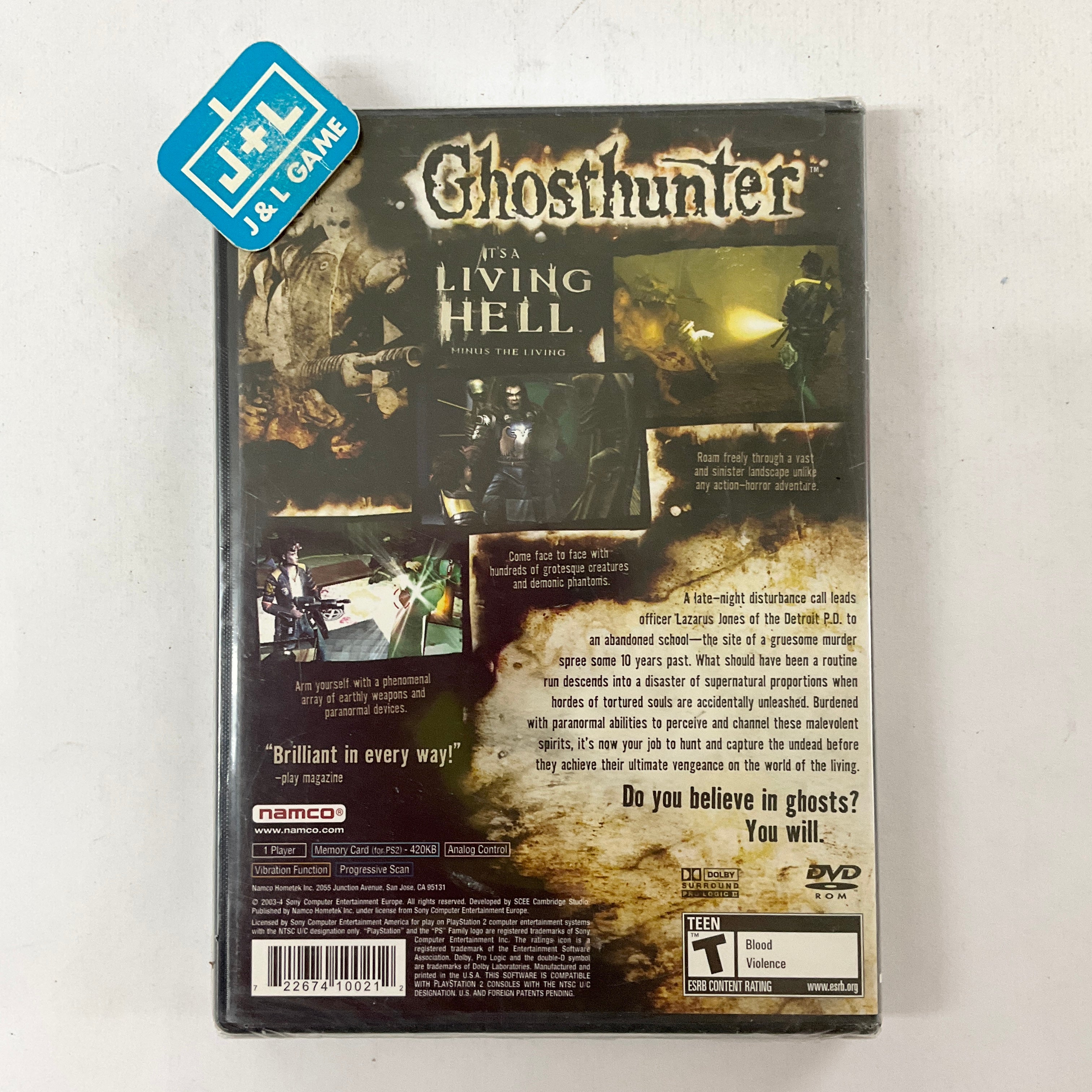 Ghosthunter - (PS2) Playstation 2 Video Games NAMCO   