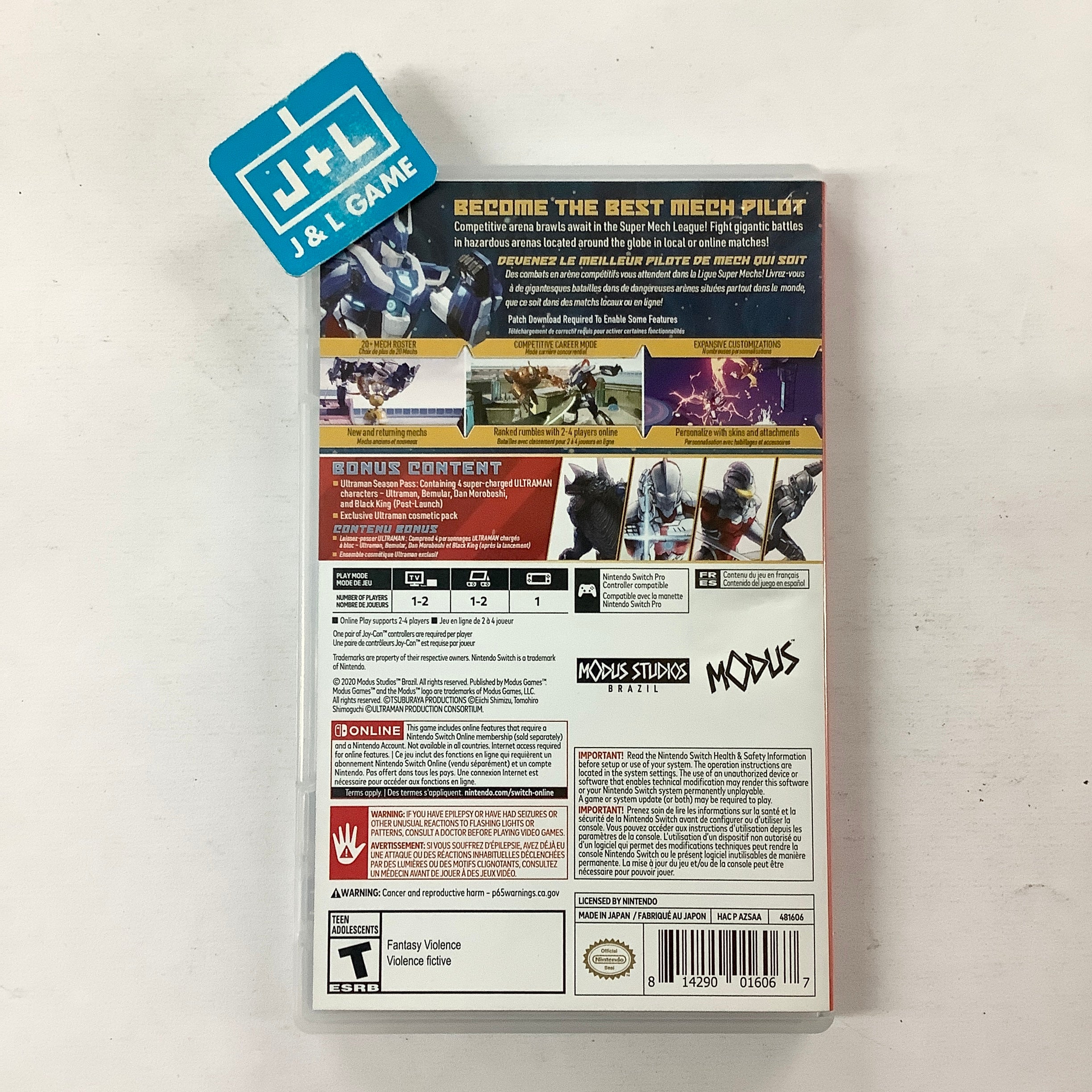 Override 2: Super Mech League (Ultraman Deluxe Edition) - (NSW) Nintendo Switch [Pre-Owned] Video Games Modus   