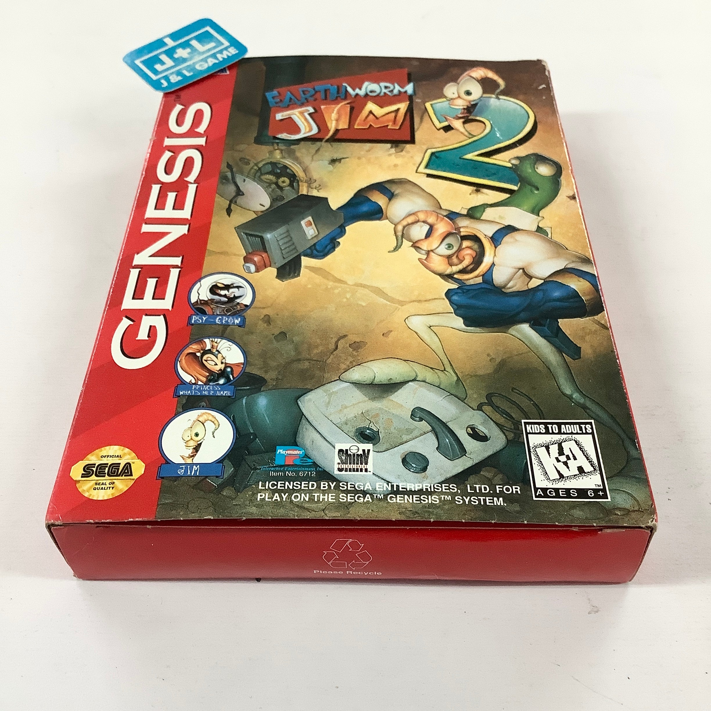 Earthworm Jim 2 - (SG) SEGA Genesis [Pre-Owned] Video Games Playmates   